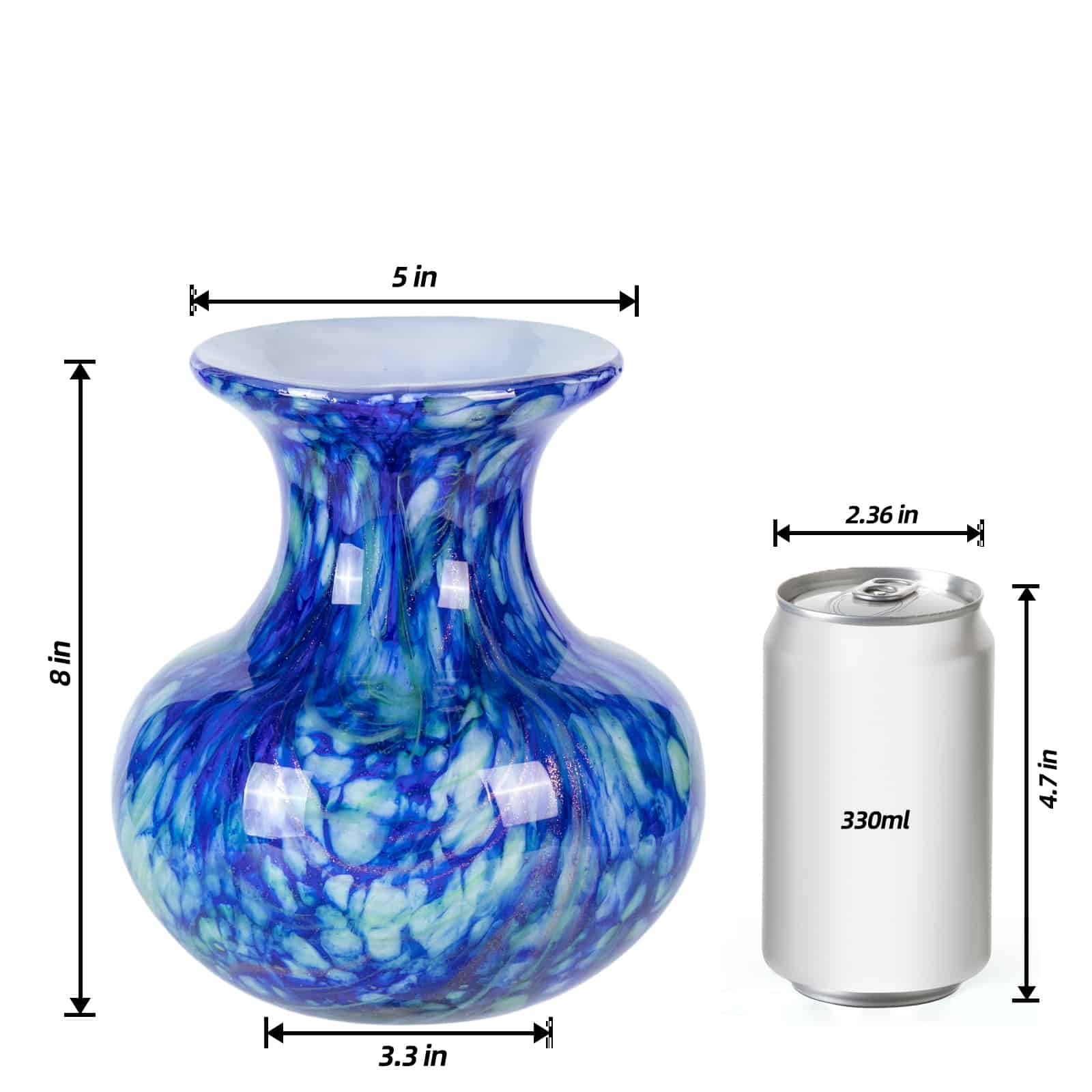 KAMMAK Art Glass Vase