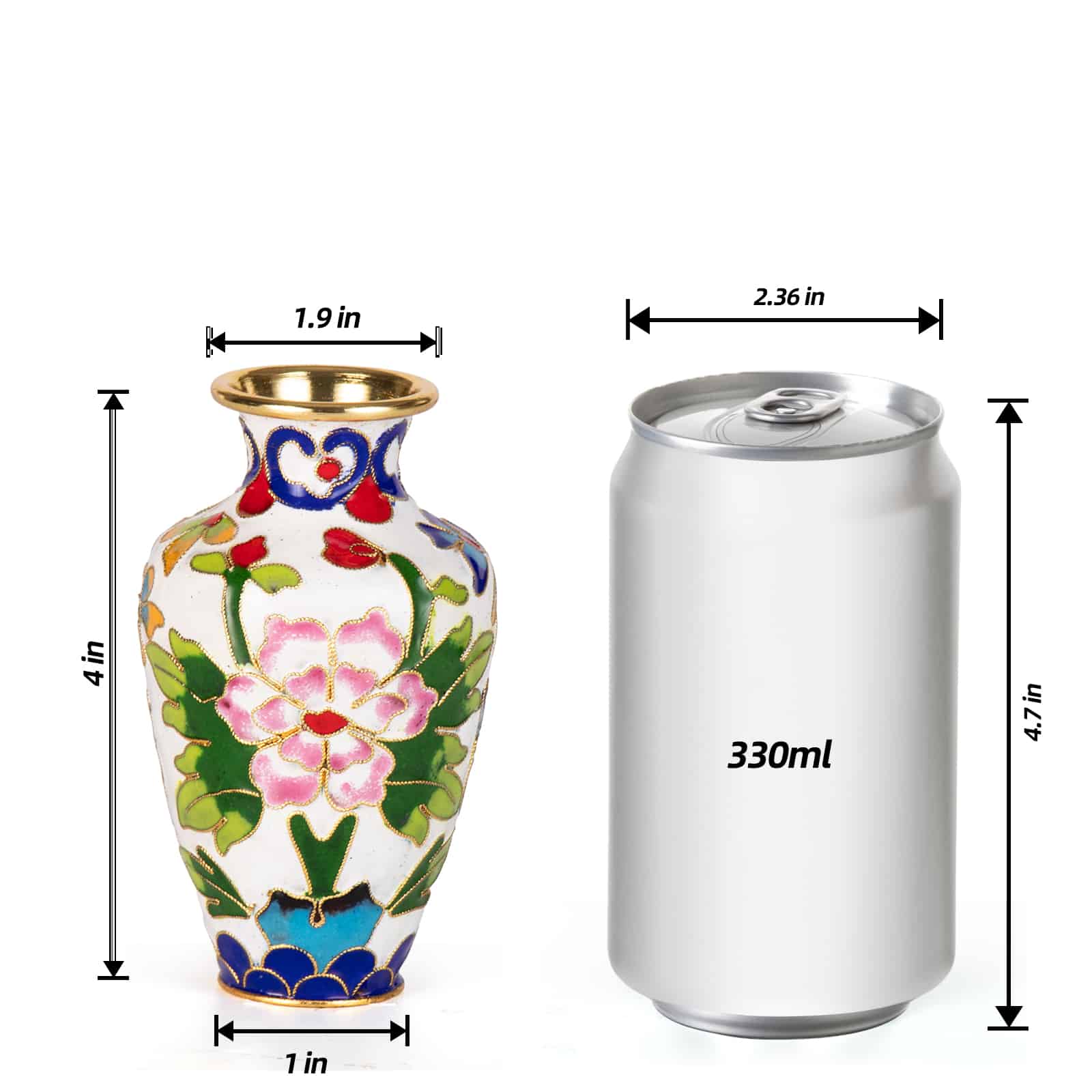 High-quality Red Copper Enamel Jar