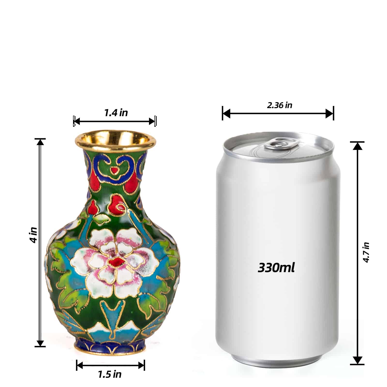 High-quality Red Copper Enamel Jar