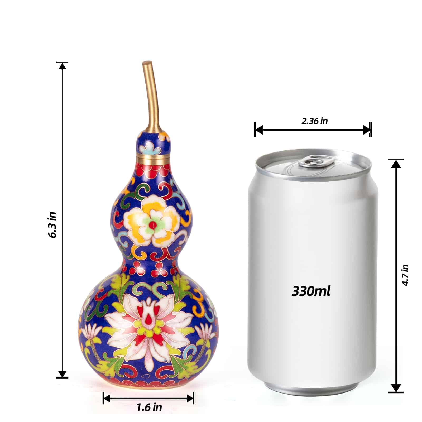 High-quality Red Copper Enamel Jar