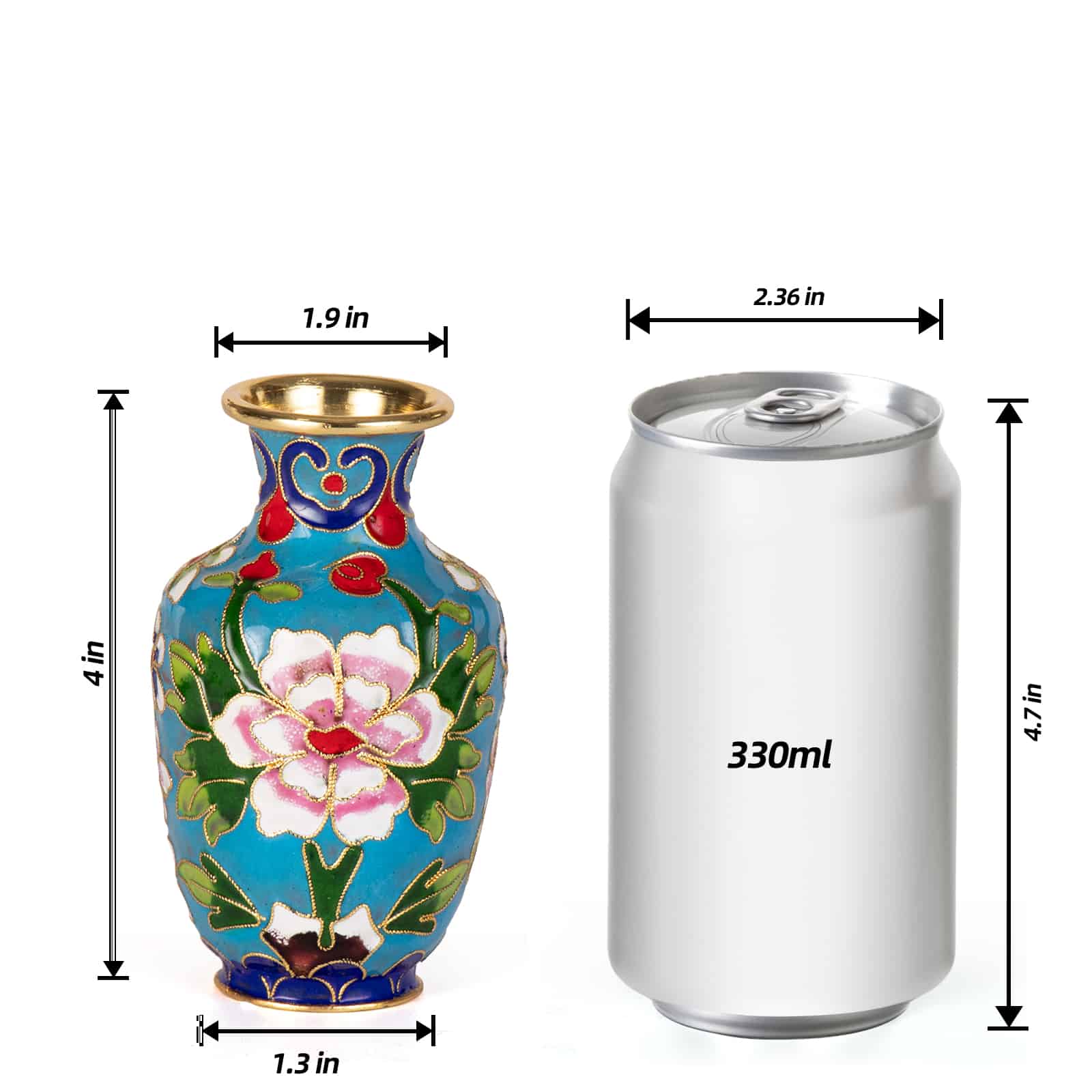 High-quality Red Copper Enamel Jar
