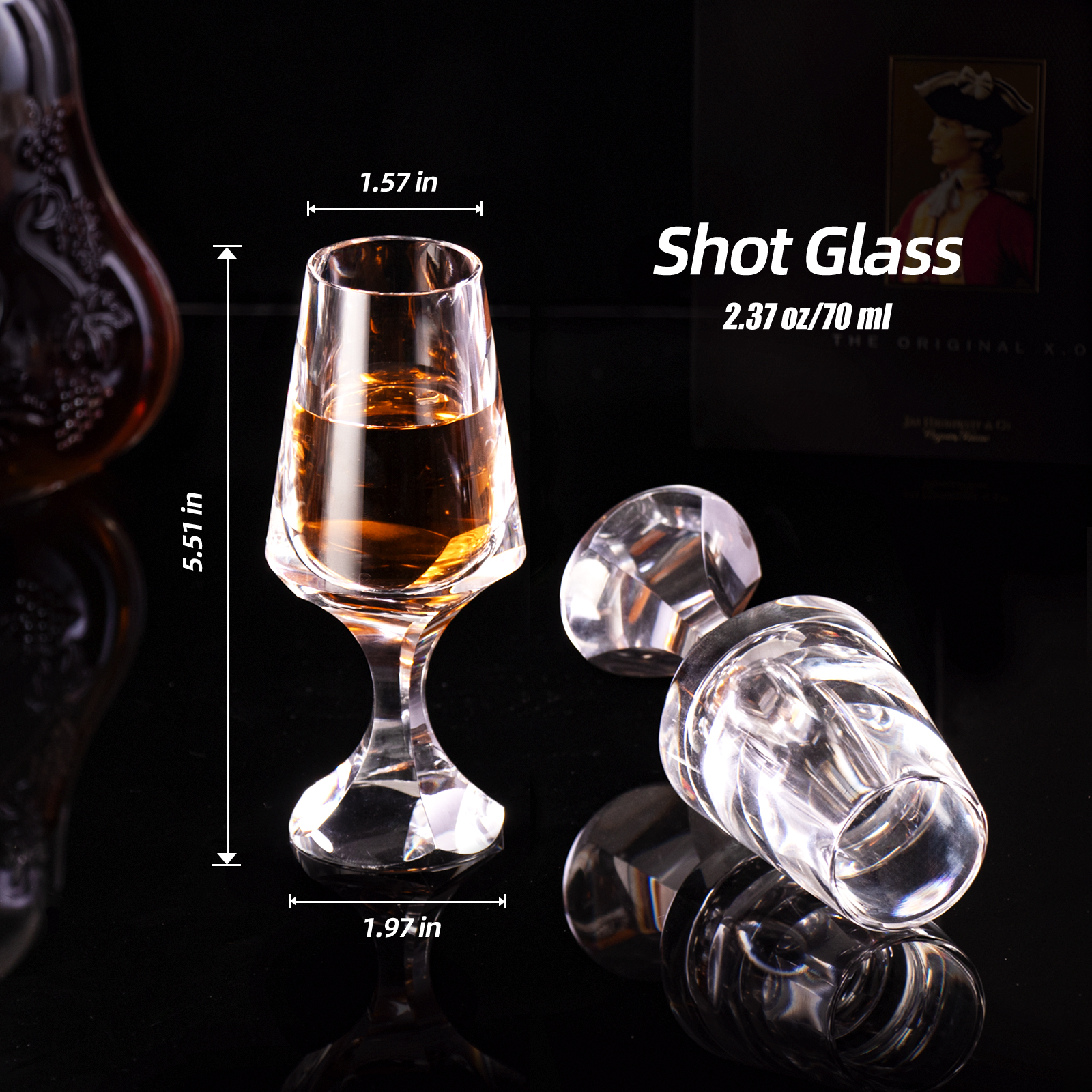 KAMMAK K9 Crystal Snifter - Elegant Stem, Diamond Clarity