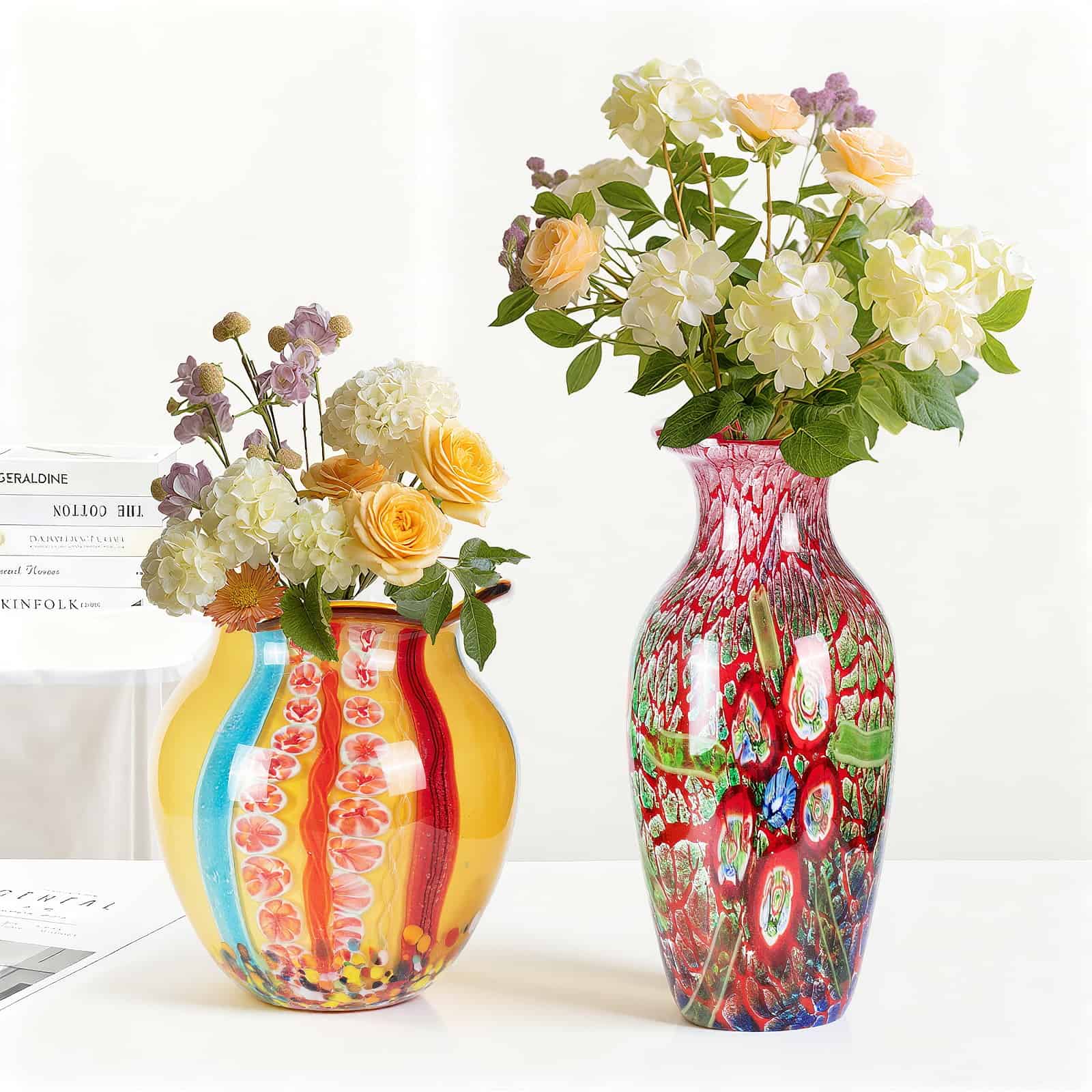 KAMMAK colorful glass vase - detail image 1