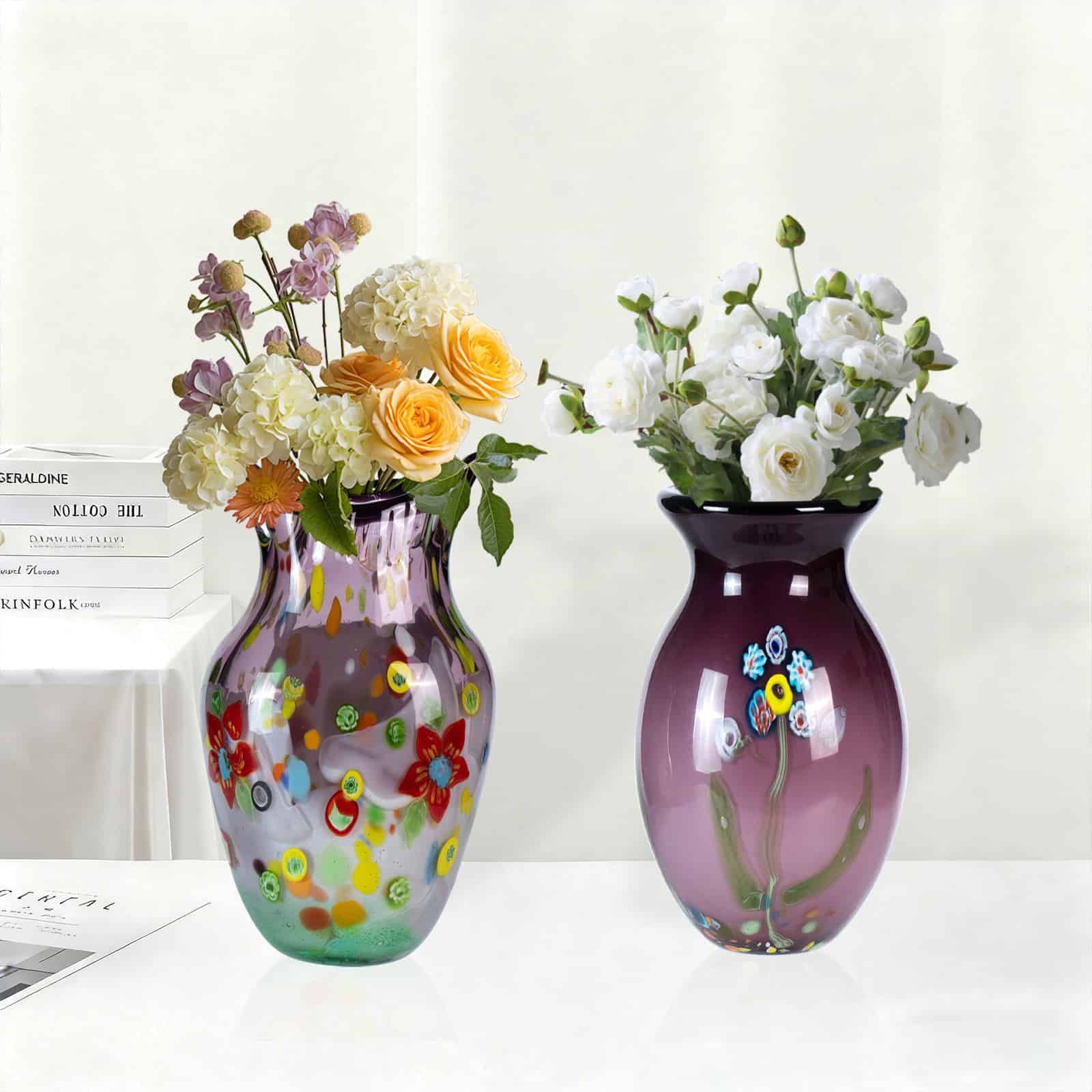 KAMMAK colorful glass vase - detail image 1