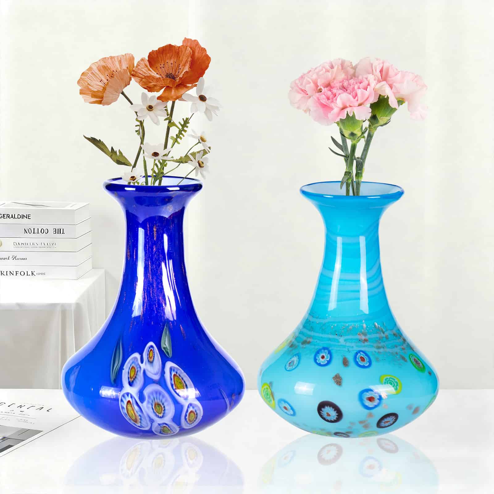 KAMMAK colorful glass vase - detail image 1