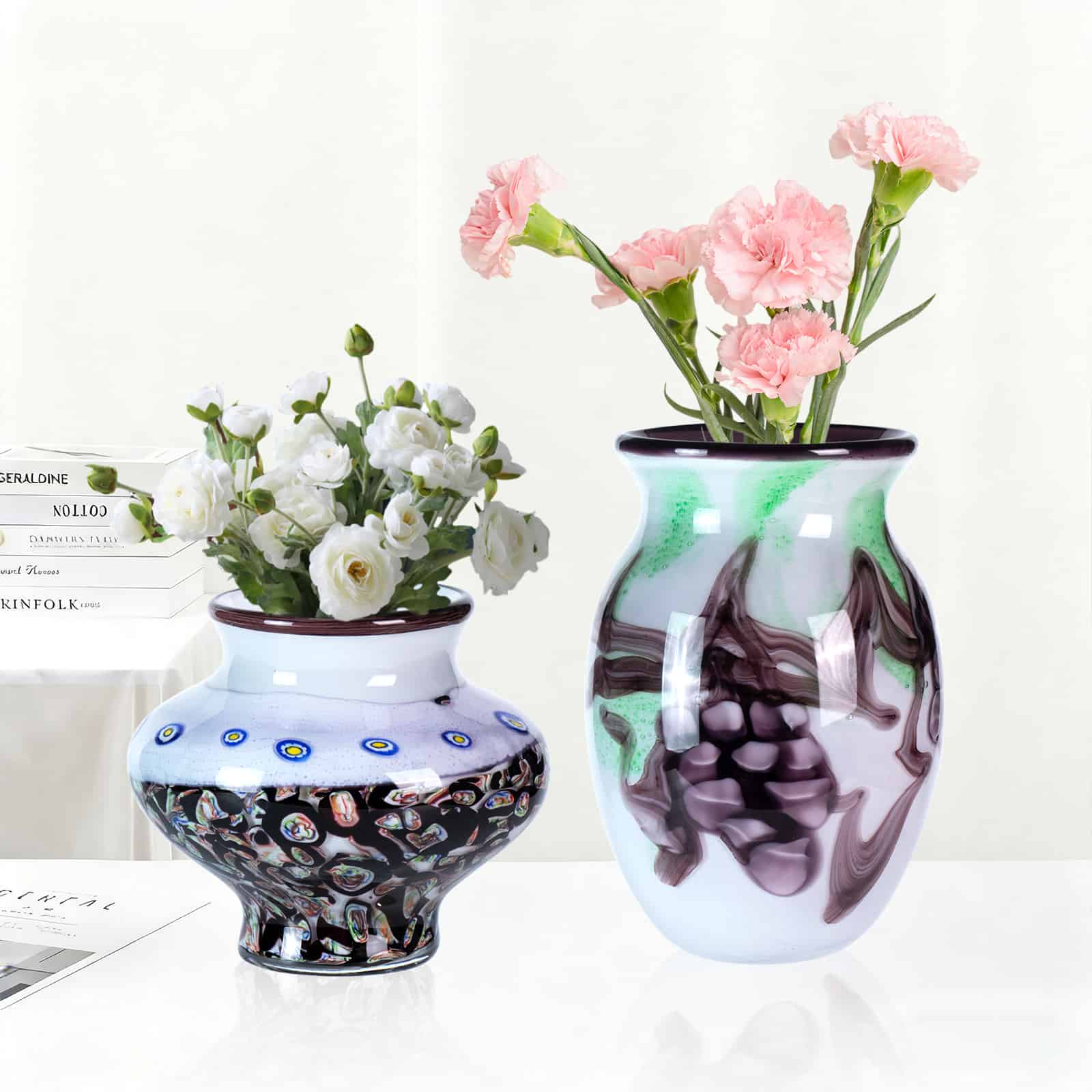 KAMMAK colorful glass vase - detail image 1