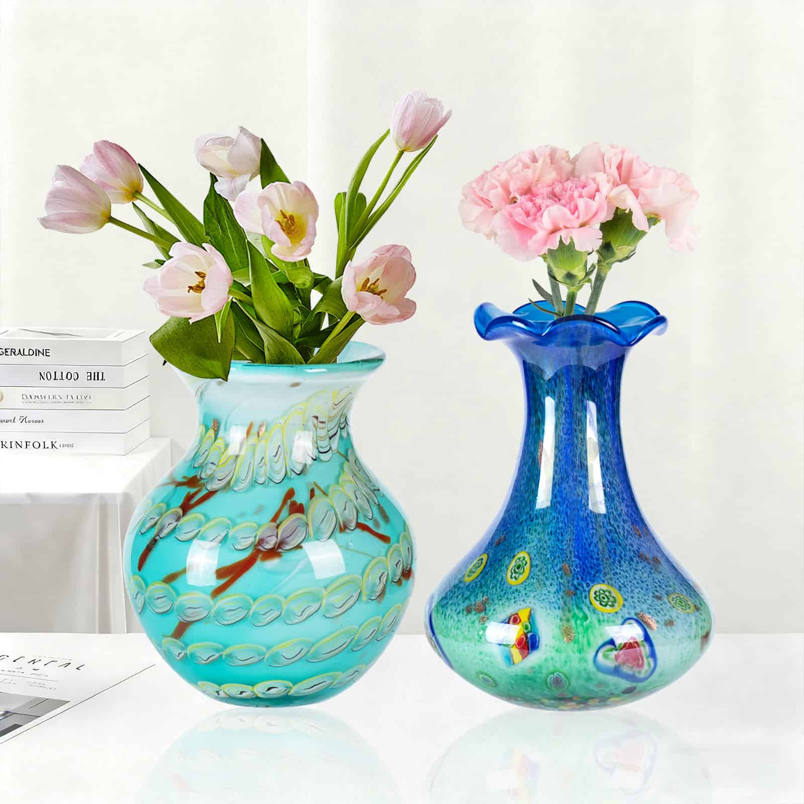 KAMMAK colorful glass vase - detail image 1