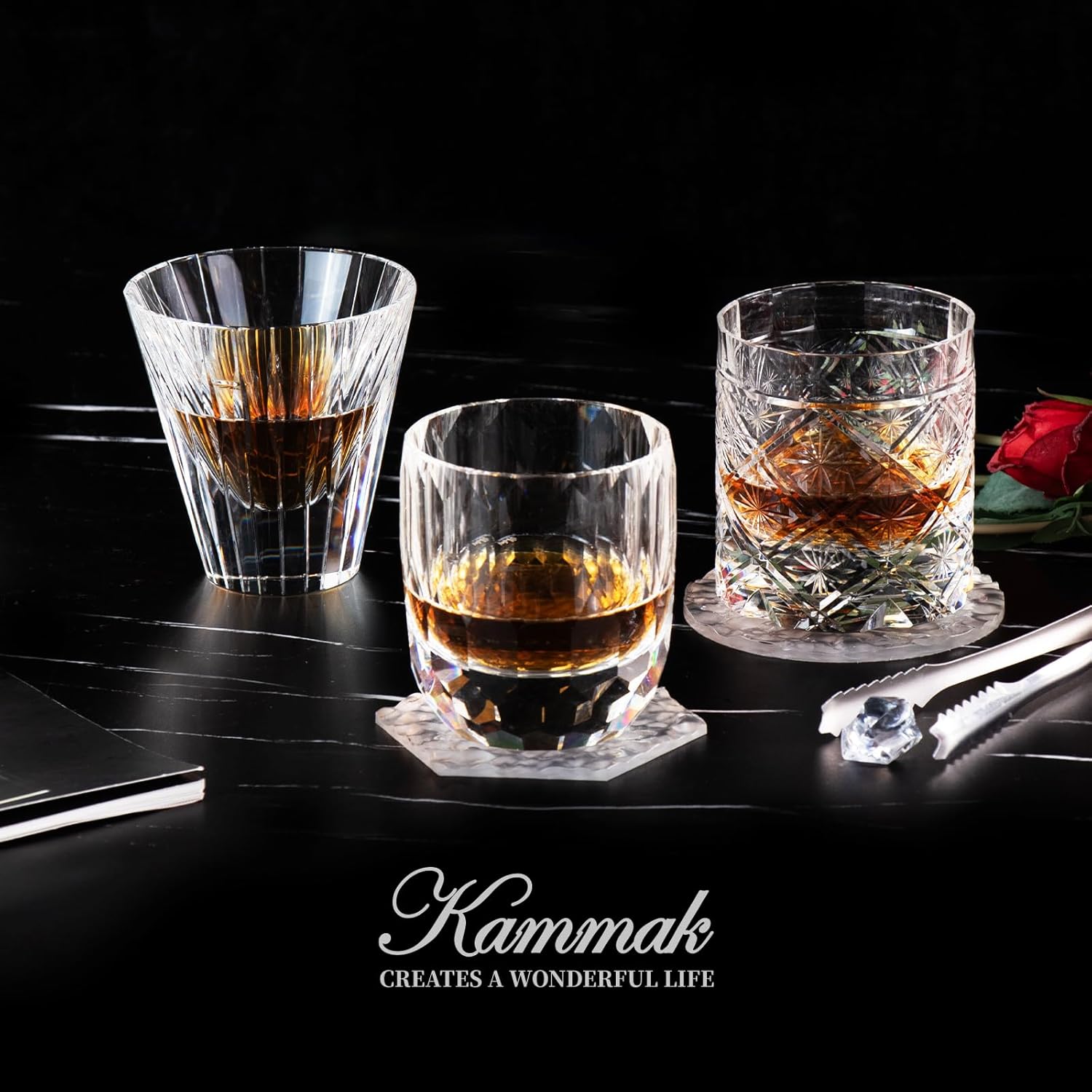 KAMMAK old fashioned whiskey glass - detail image 1