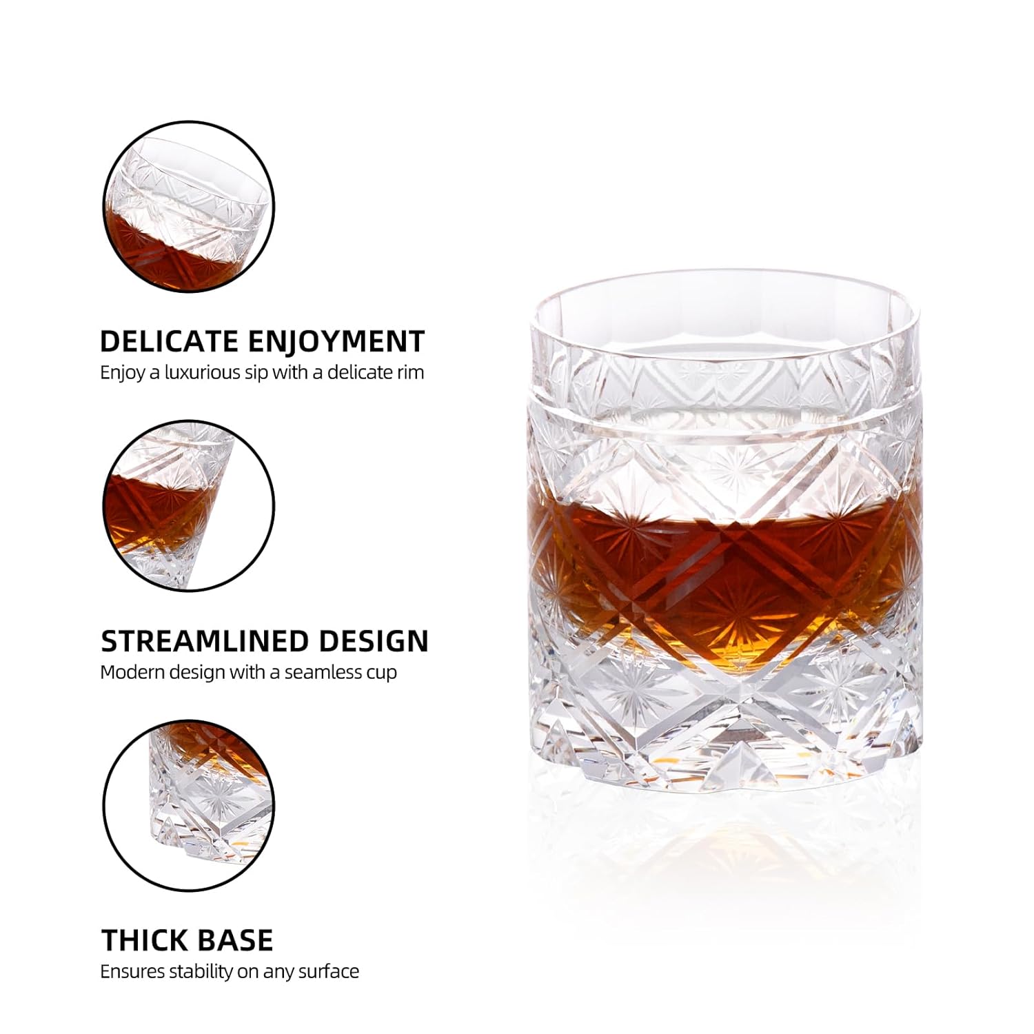 KAMMAK old fashioned whiskey glass - detail image 3