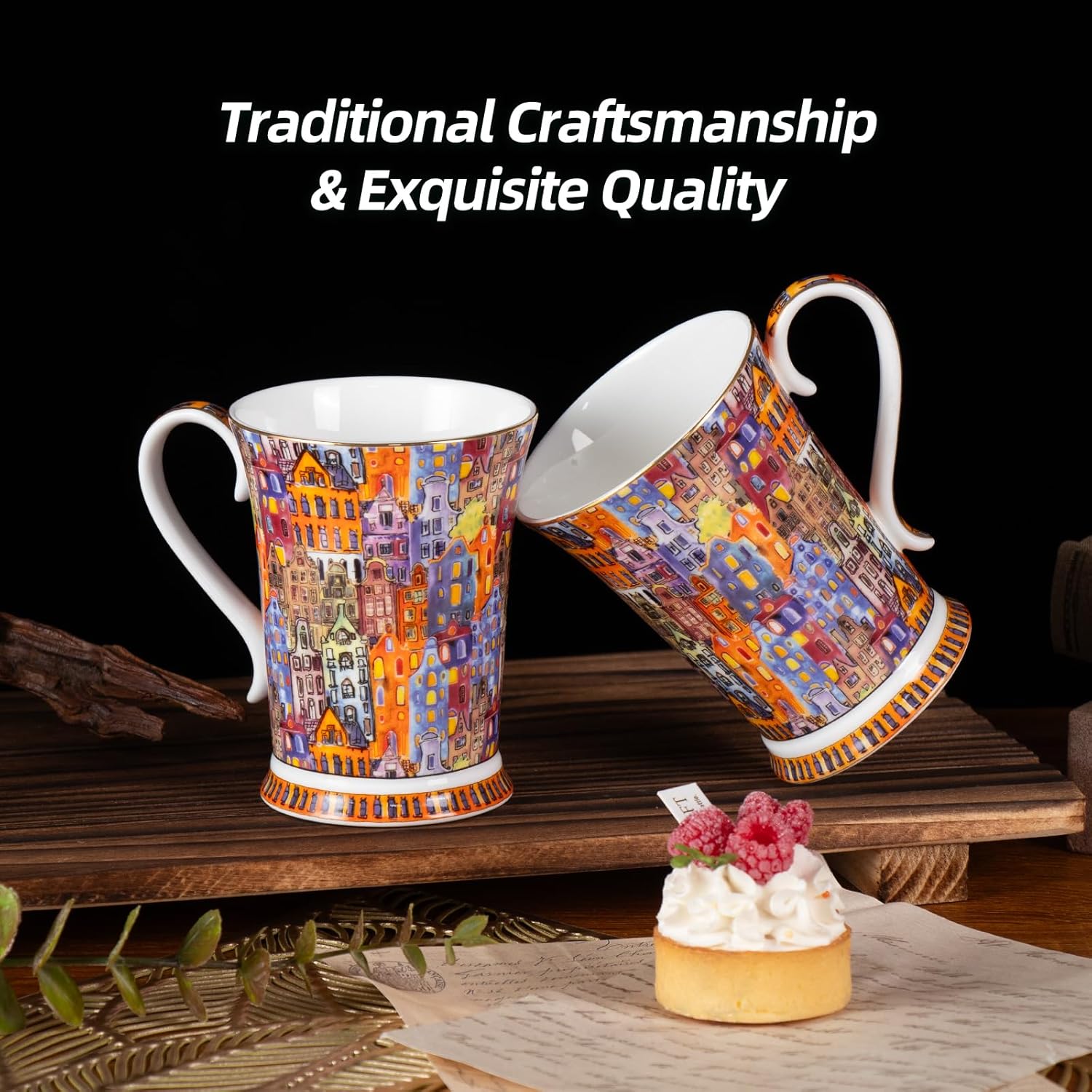 KAMMAK bone china mugs "City Lights" - detail image 1