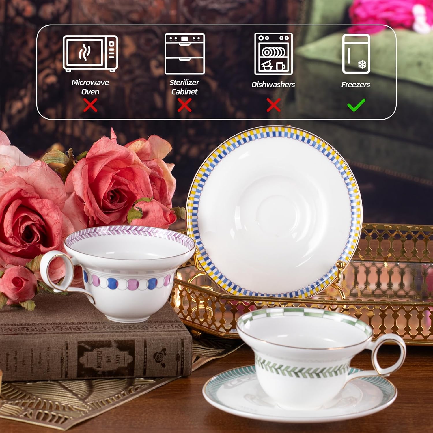 KAMMAK cups with saucers - detail image 1