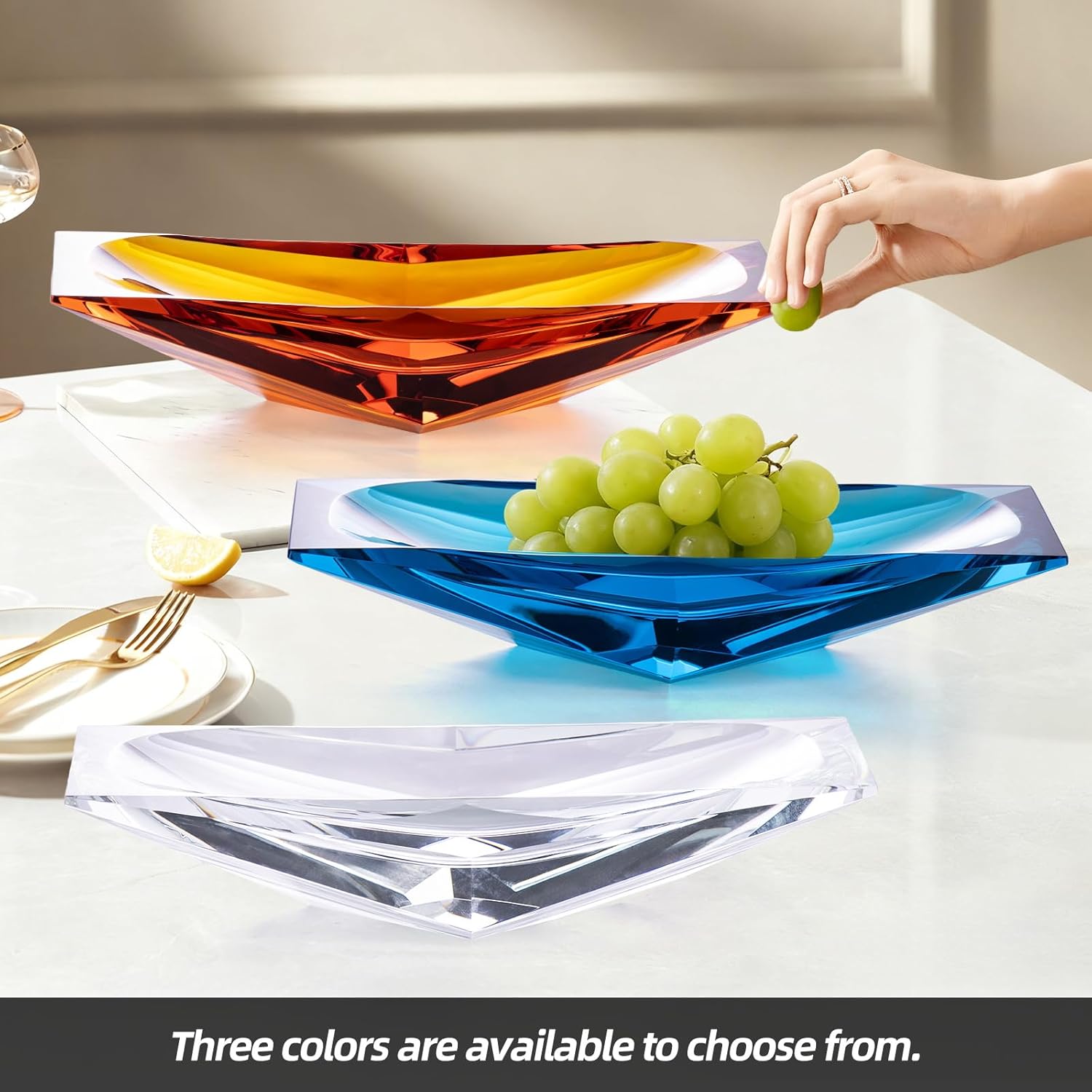 KAMMAK crystal fruit bowl - detail image 1