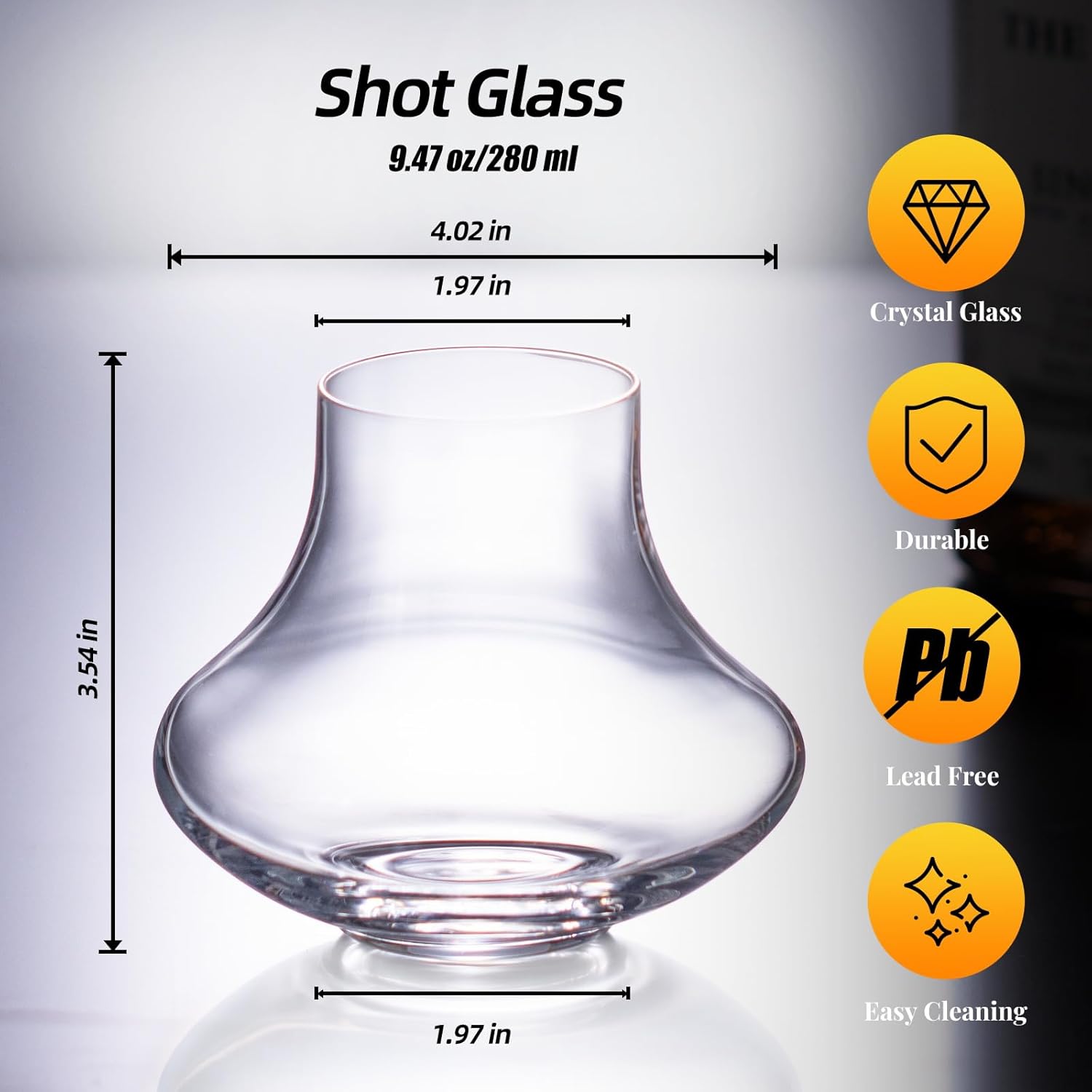 KAMMAK Brandy & Cognac Glasses – Lead‑free Crystal