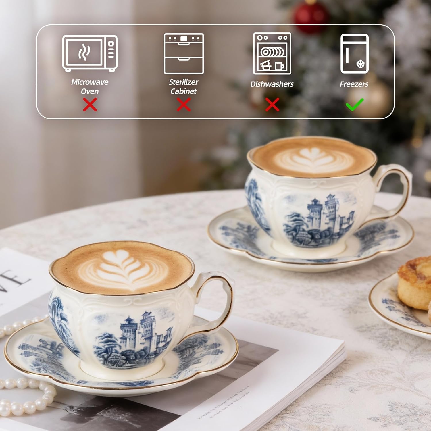 KAMMAK tea cups and saucers - detail image 3