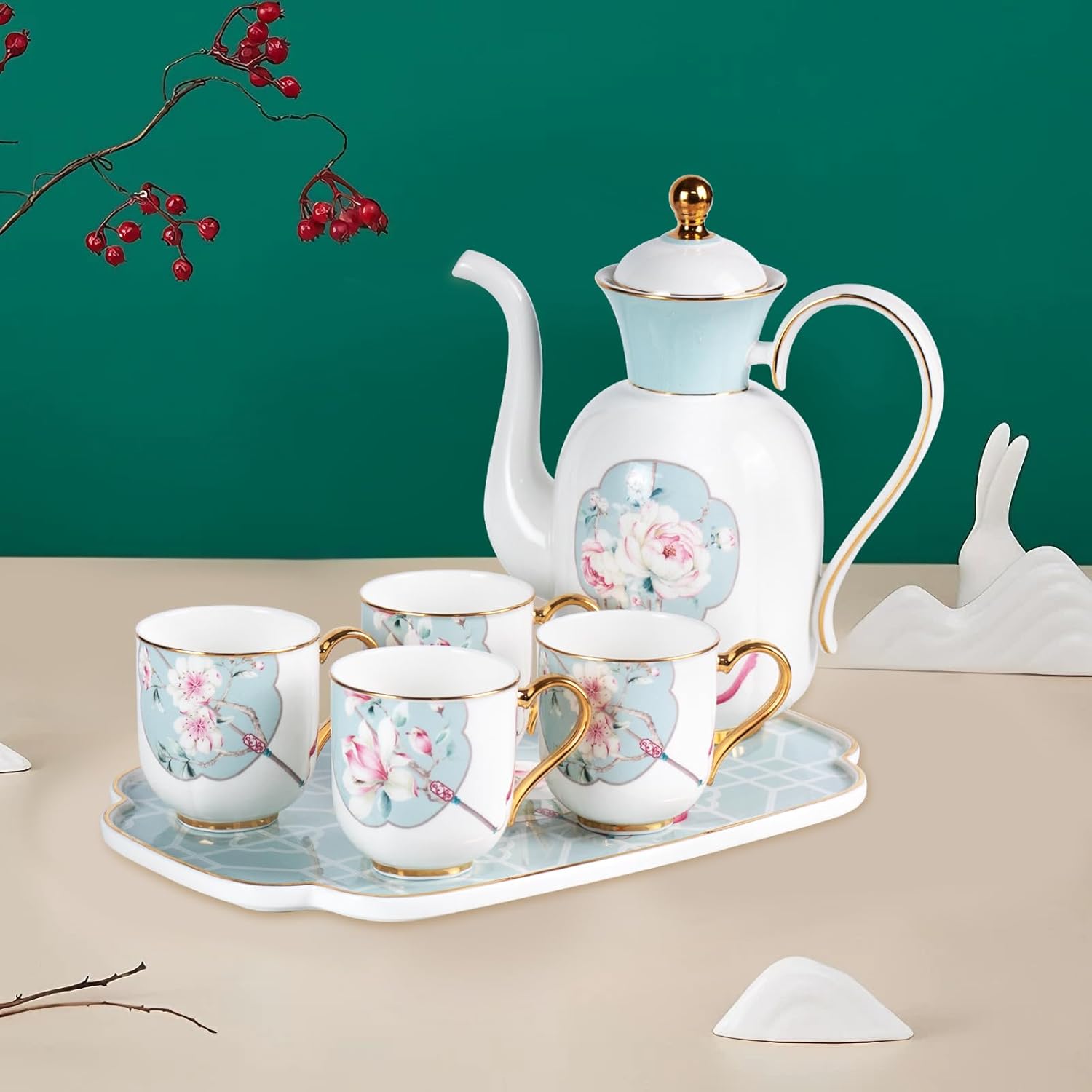 KAMMAK bone china tea set - detail image 1