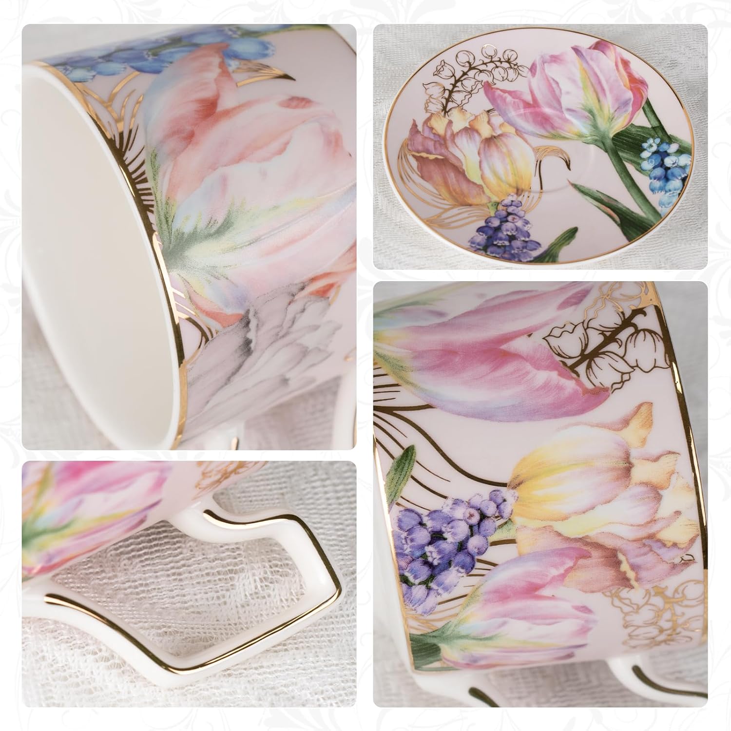 KAMMAK tea cup and saucer set detail image 3