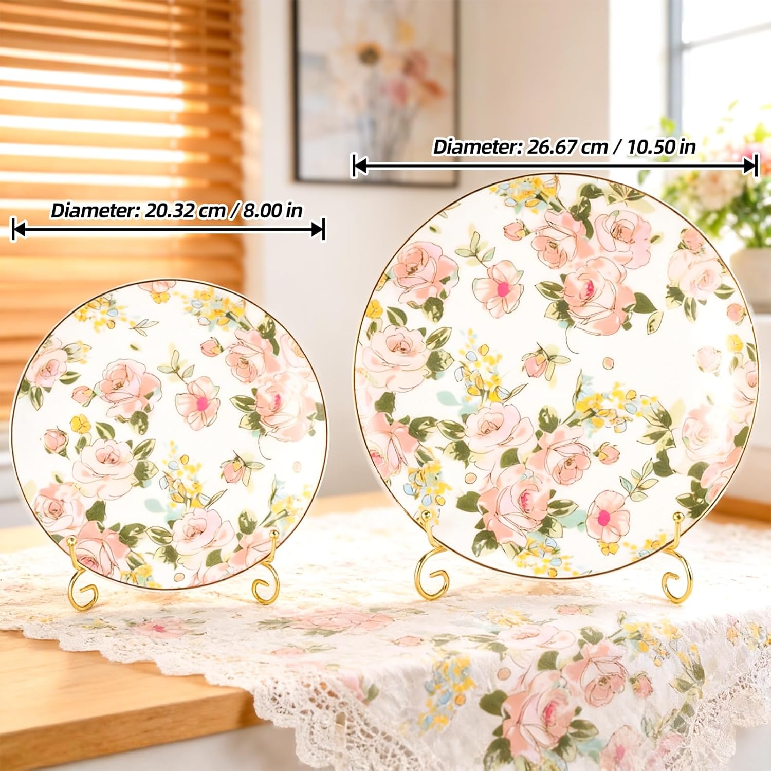 KAMMAK decorative ceramic plates with vintage-inspired handcrafted design