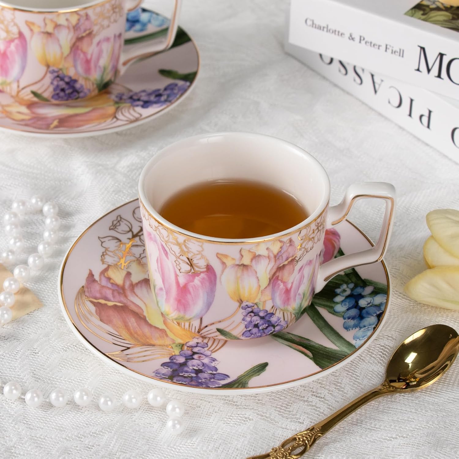 KAMMAK tea cup and saucer set detail image 4