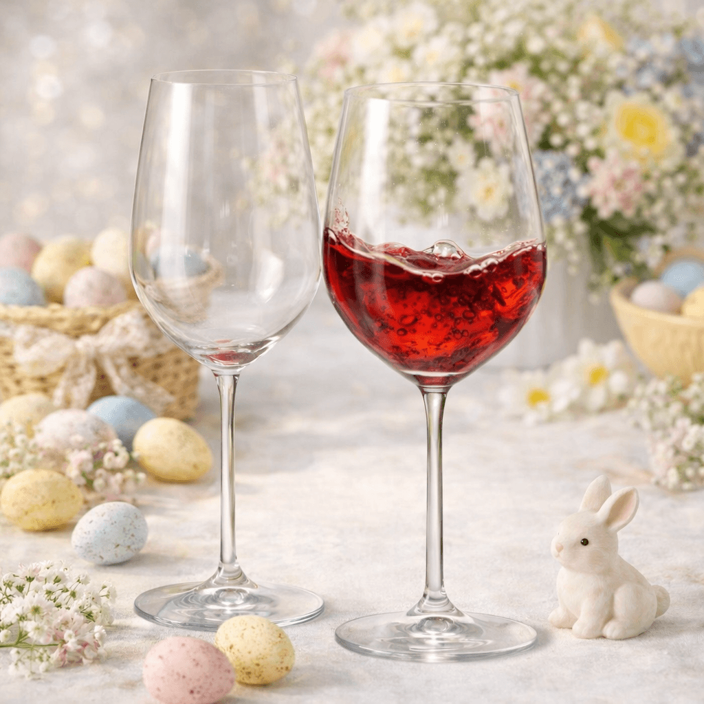 Elegant Easter wine glass for spring gifting