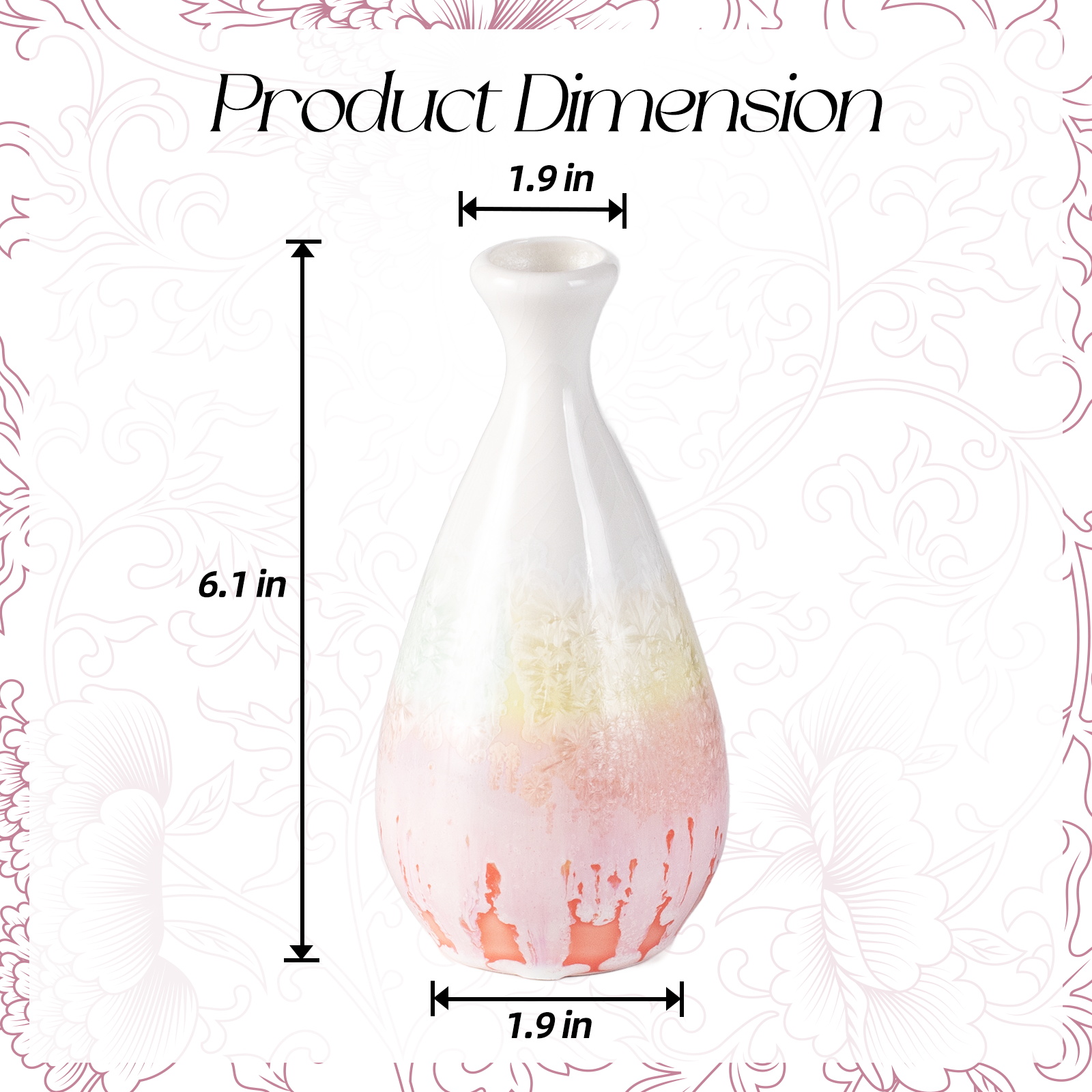 KAMMAK handcrafted ceramic vase with unique artistic opening