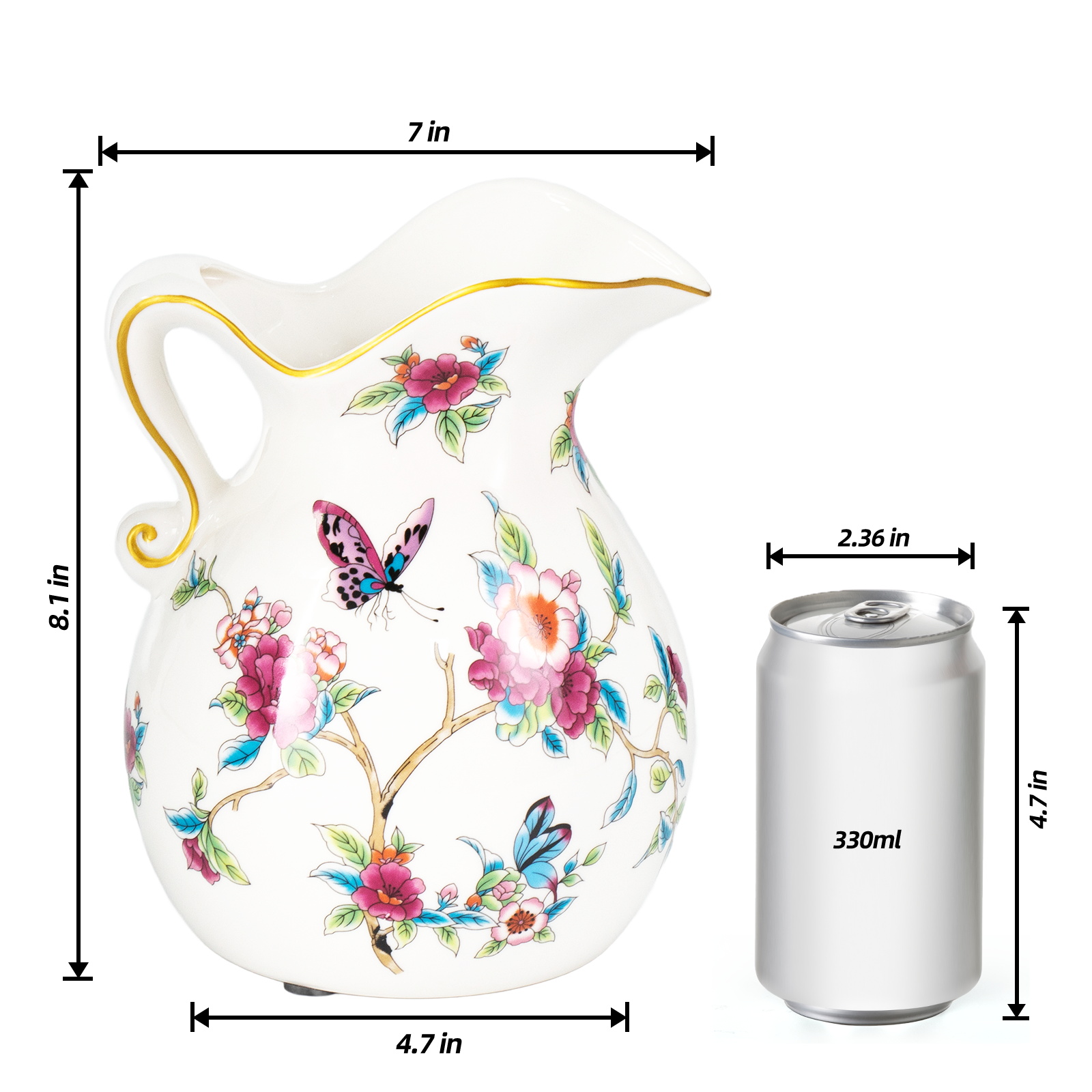 KAMMAK colored ceramic vase - decorative modern vase