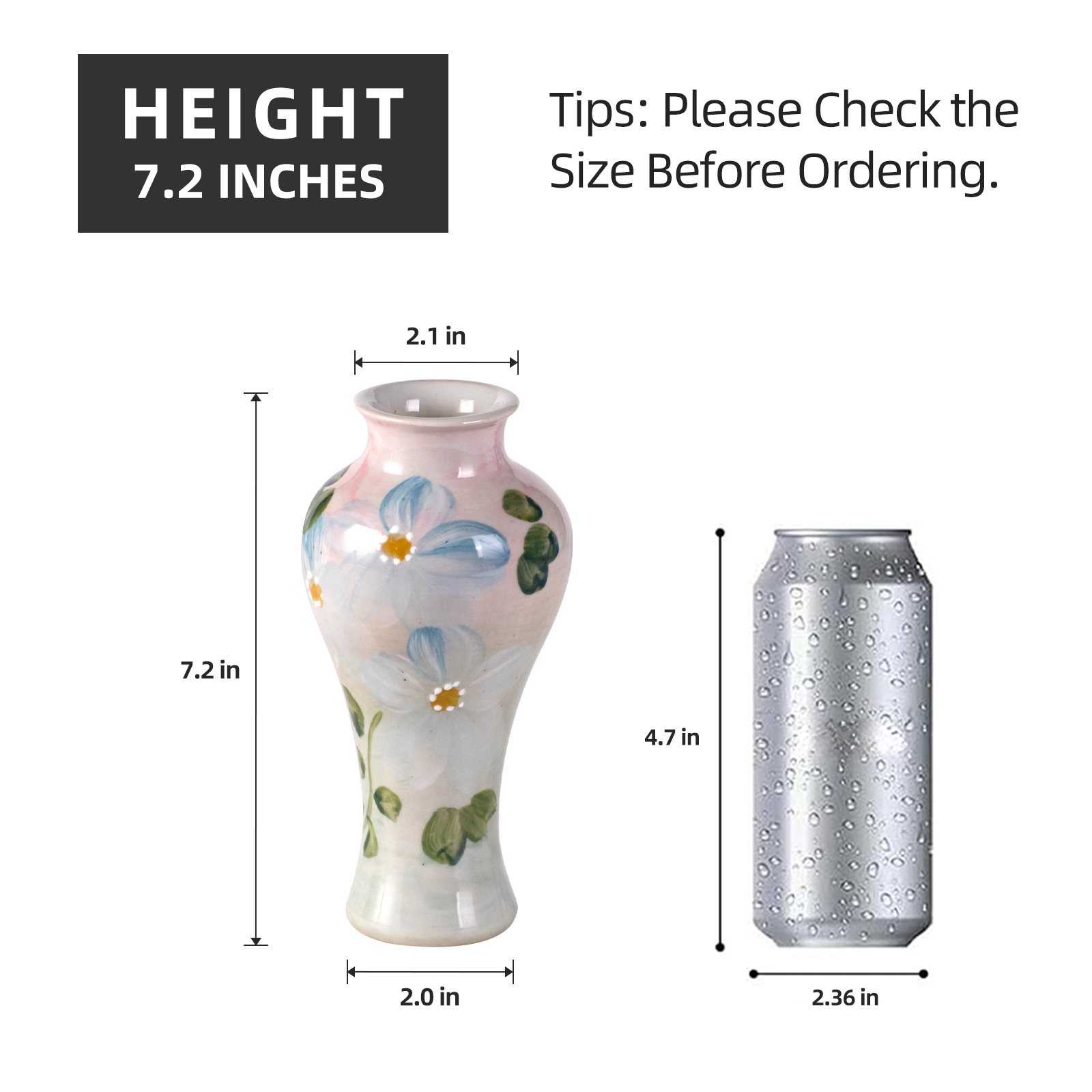 KAMMAK handcrafted ceramic vase with unique artistic opening