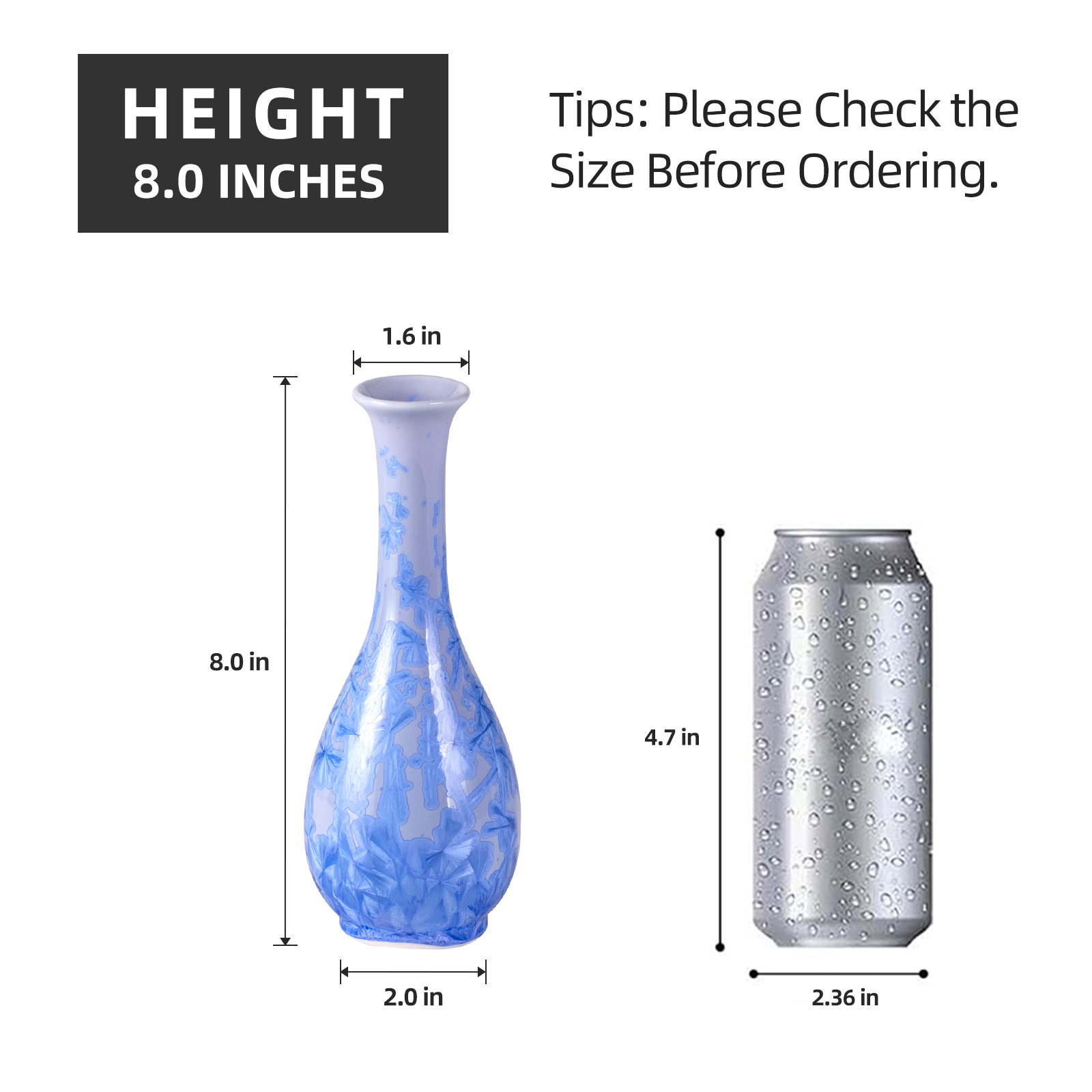 KAMMAK handcrafted ceramic vase with unique artistic opening