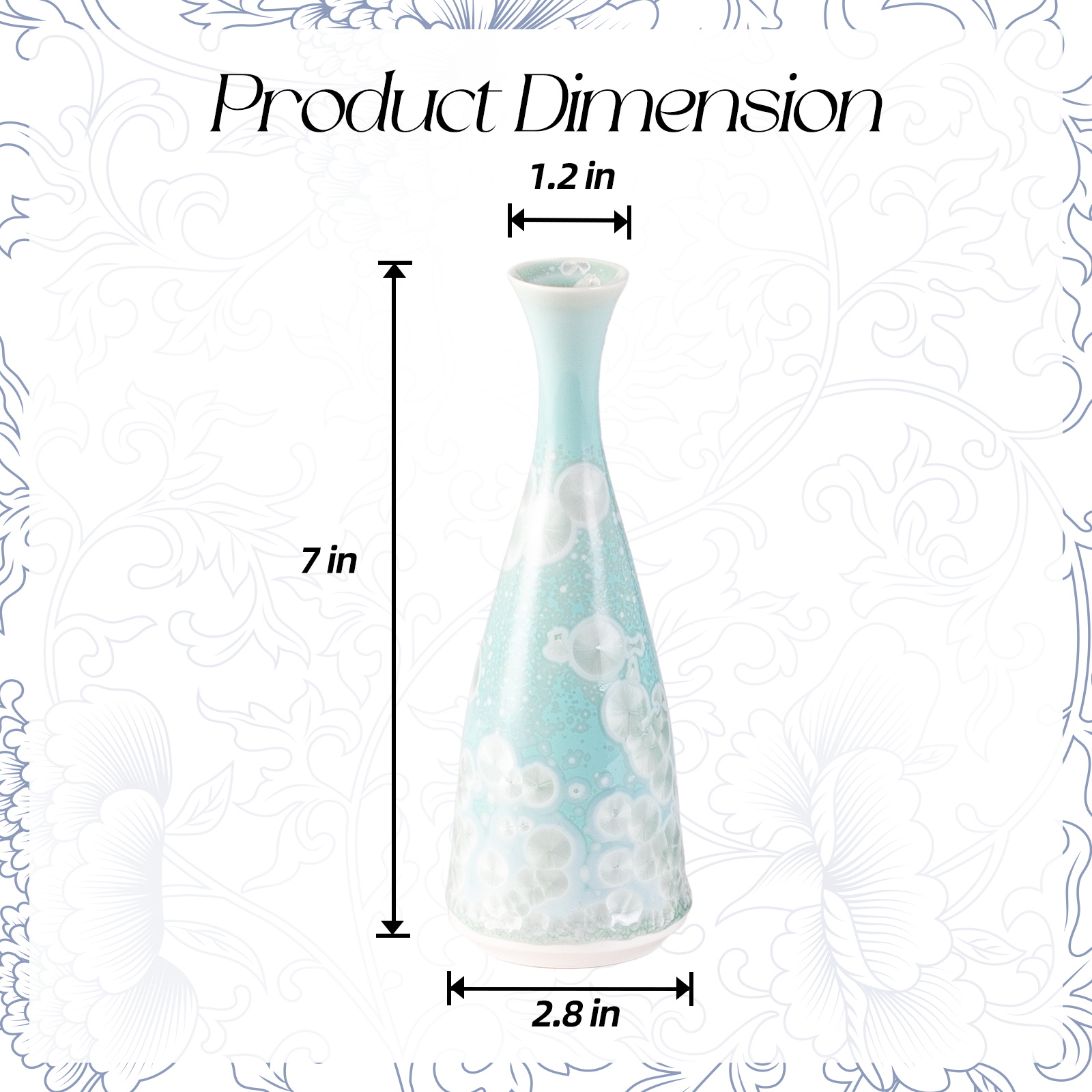 KAMMAK handcrafted ceramic vase with unique artistic opening