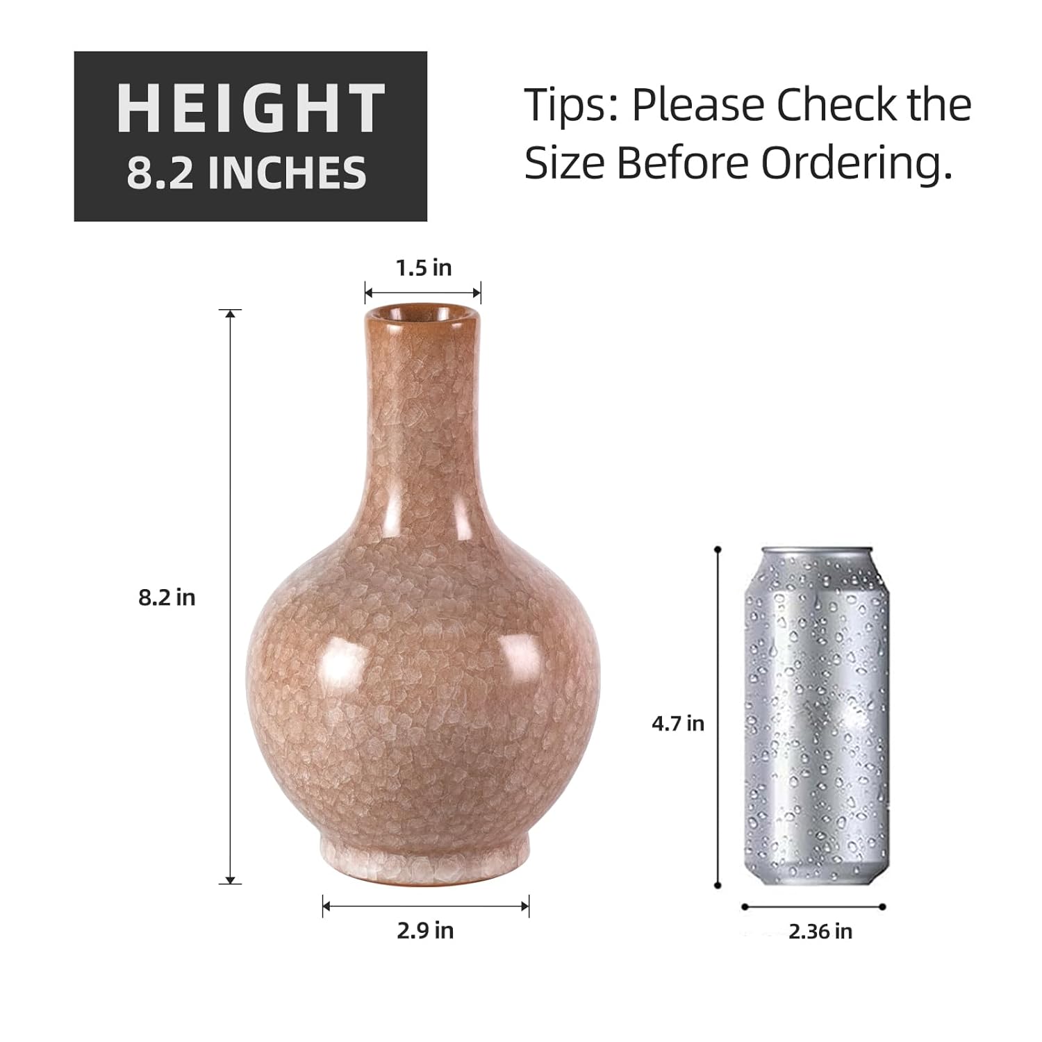 KAMMAK colored ceramic vase - hand painted decorative modern art vase