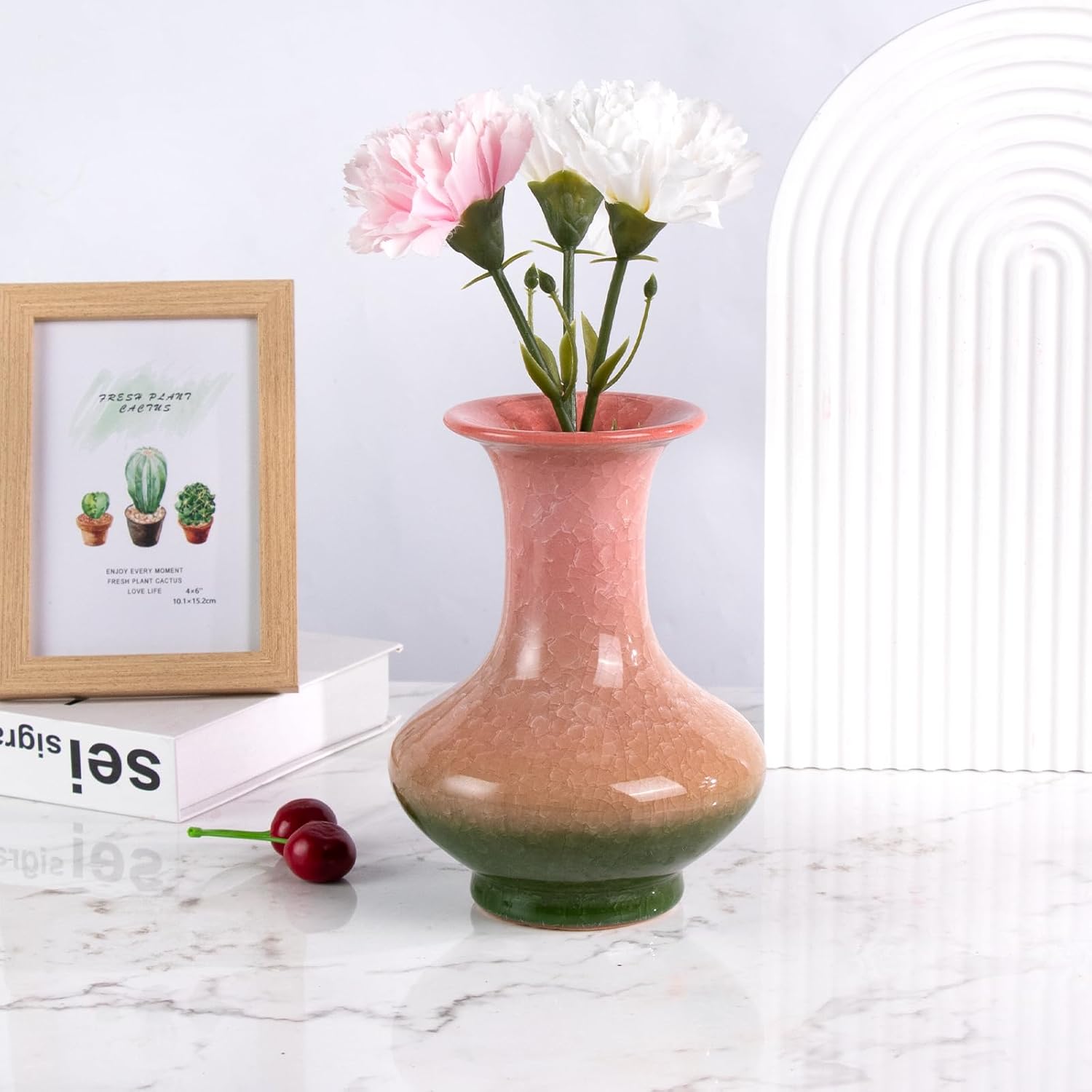 KAMMAK colored ceramic vase - detail image 2