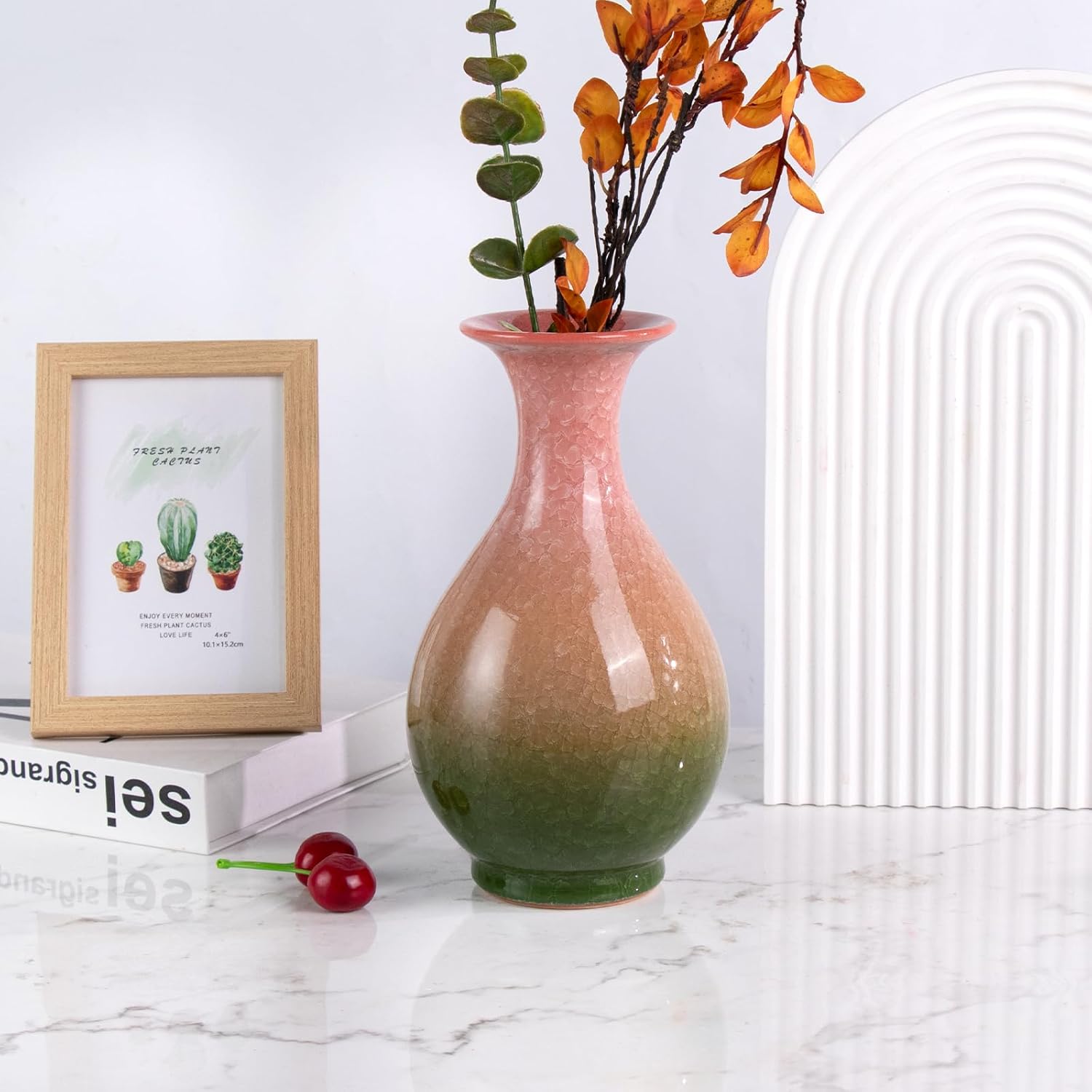 KAMMAK colored ceramic vase - detail image 2