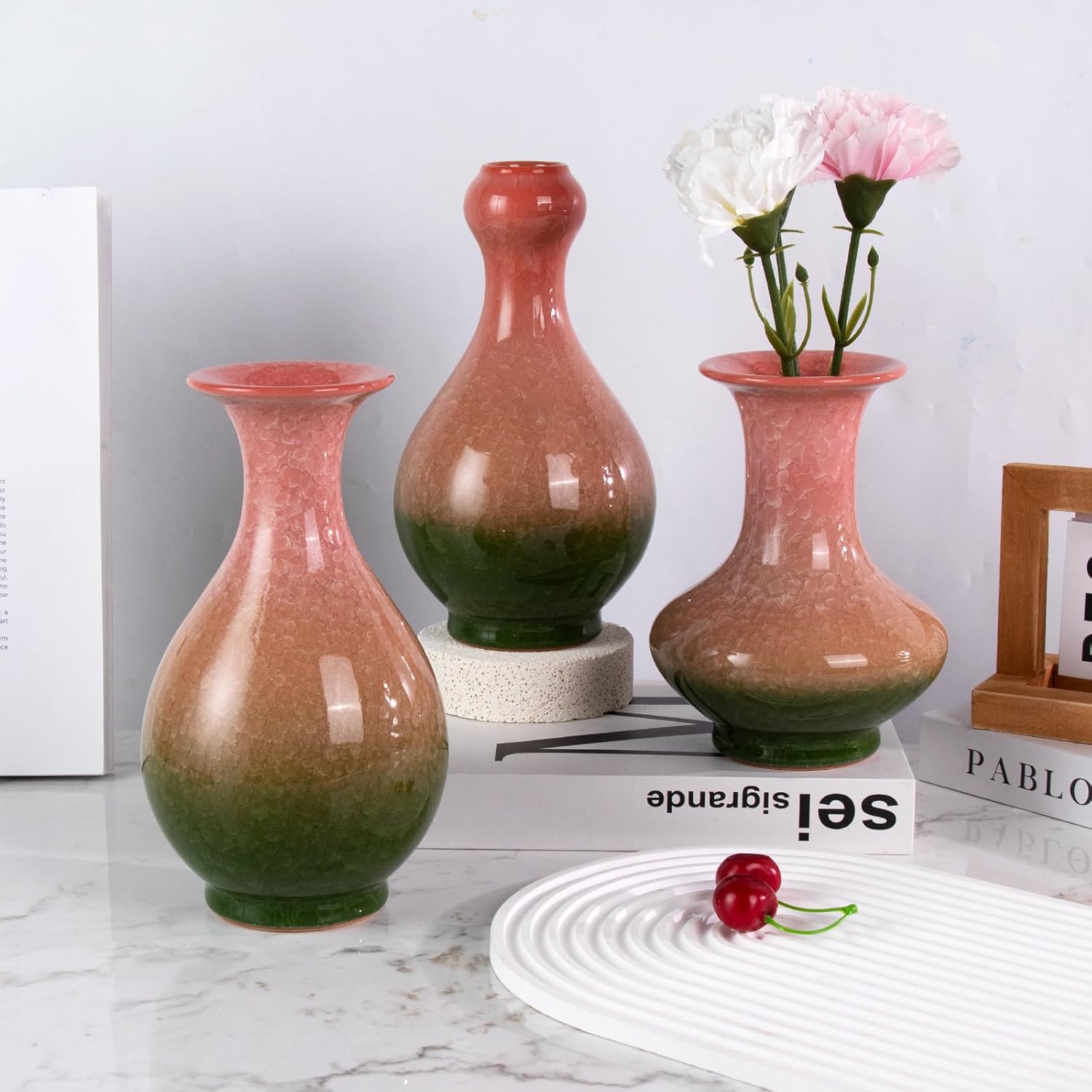 KAMMAK colored ceramic vase - detail image 1