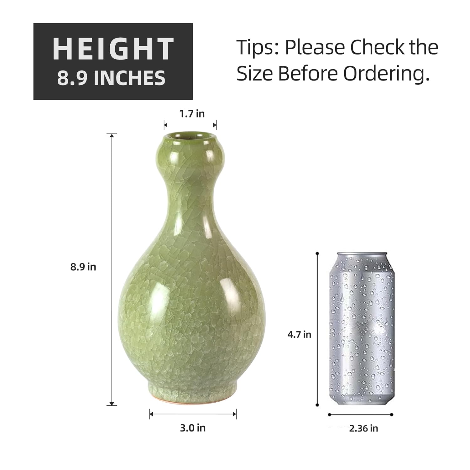 Hand blown colorful decorative glass vase with wide mouth design