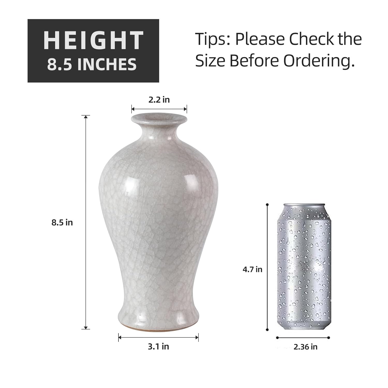 KAMMAK colored ceramic vase - hand painted decorative modern art vase