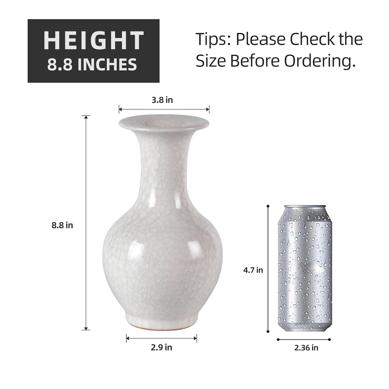 KAMMAK colored ceramic vase - hand painted decorative modern art vase