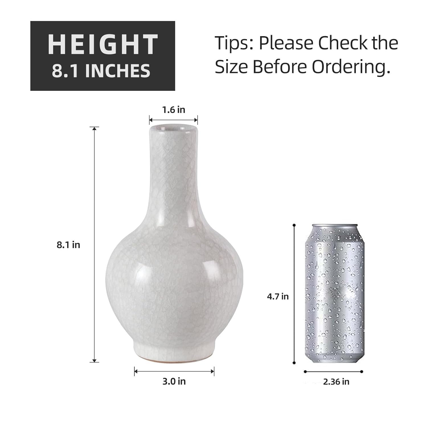 KAMMAK colored ceramic vase - hand painted decorative modern art vase