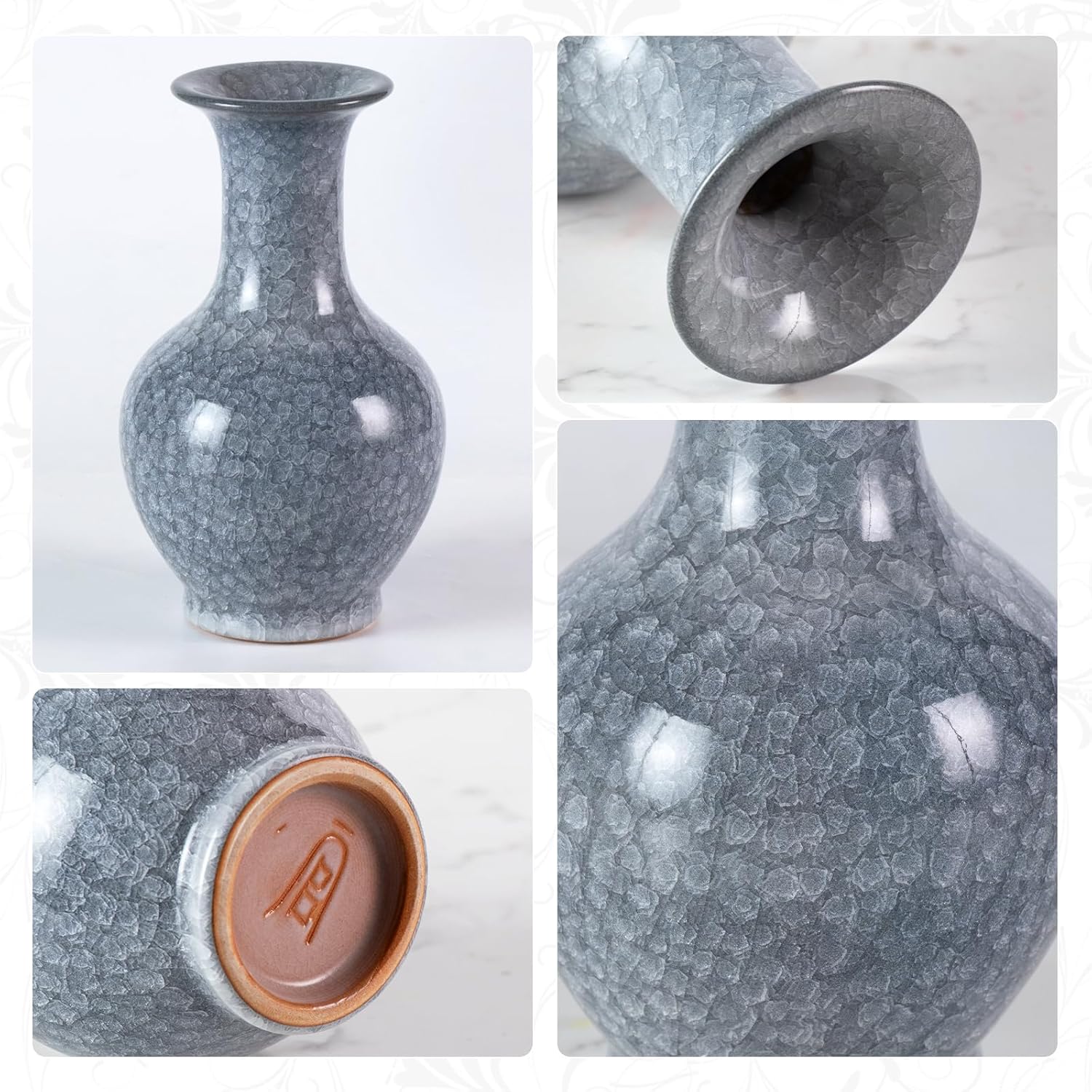 KAMMAK colored ceramic vase - detail image 3