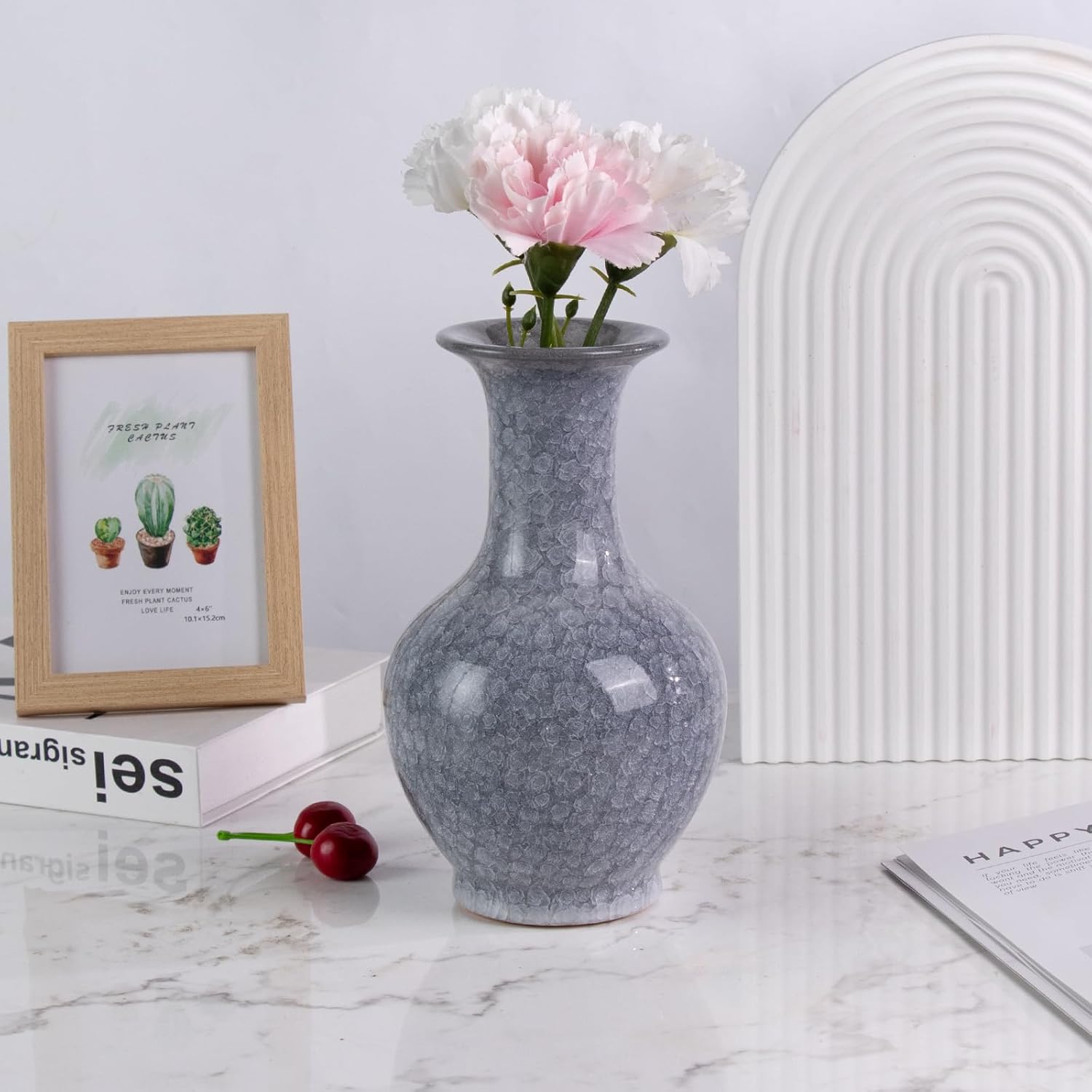 KAMMAK colored ceramic vase - detail image 2