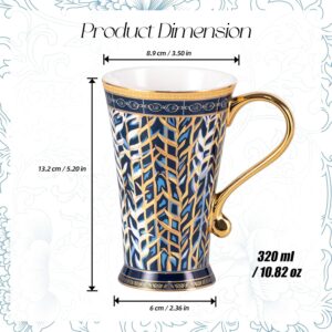 KAMMAK bone china mug with hand-applied gold detailing