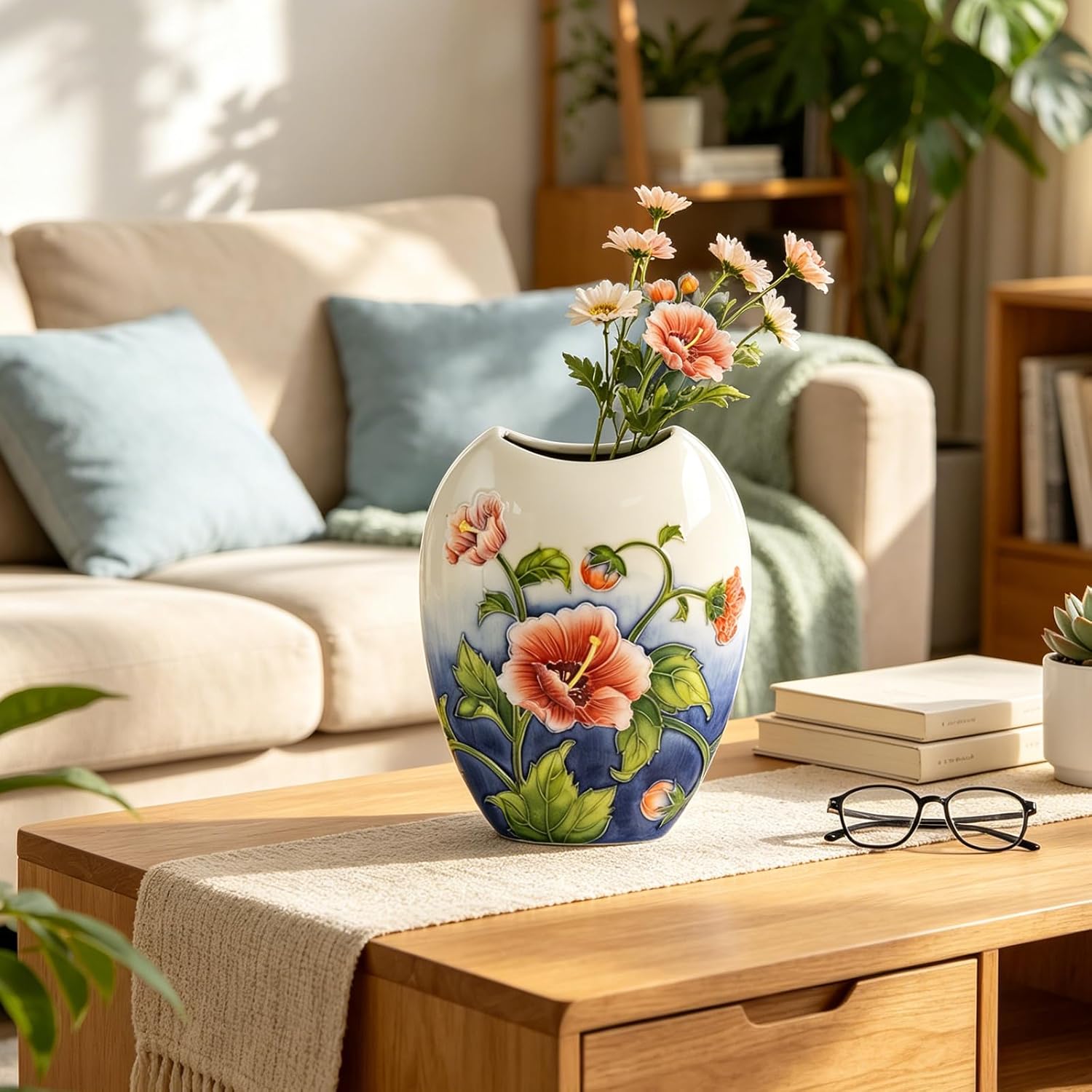 KAMMAK colored ceramic vase - decorative display image 1