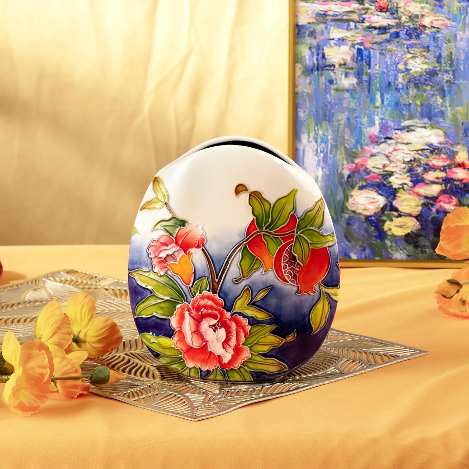 KAMMAK colored ceramic vase - decorative display image 1