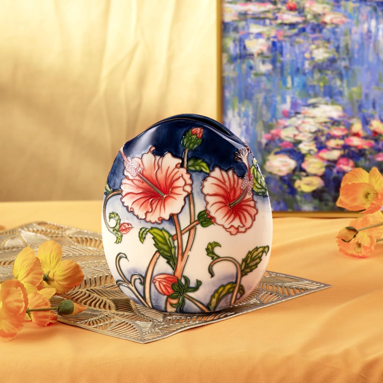 KAMMAK colored ceramic vase - decorative display image 1