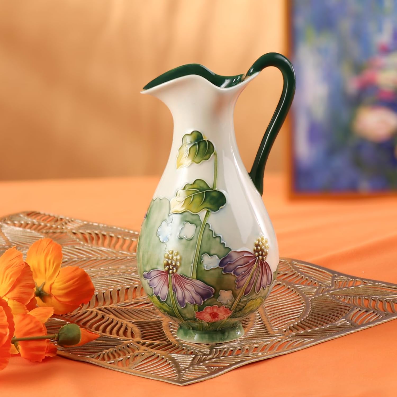 KAMMAK colored ceramic vase - decorative display image 1