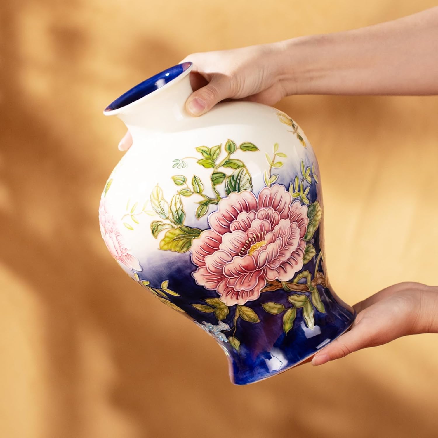 KAMMAK colored hand blown glass vase - home decor styling image 4