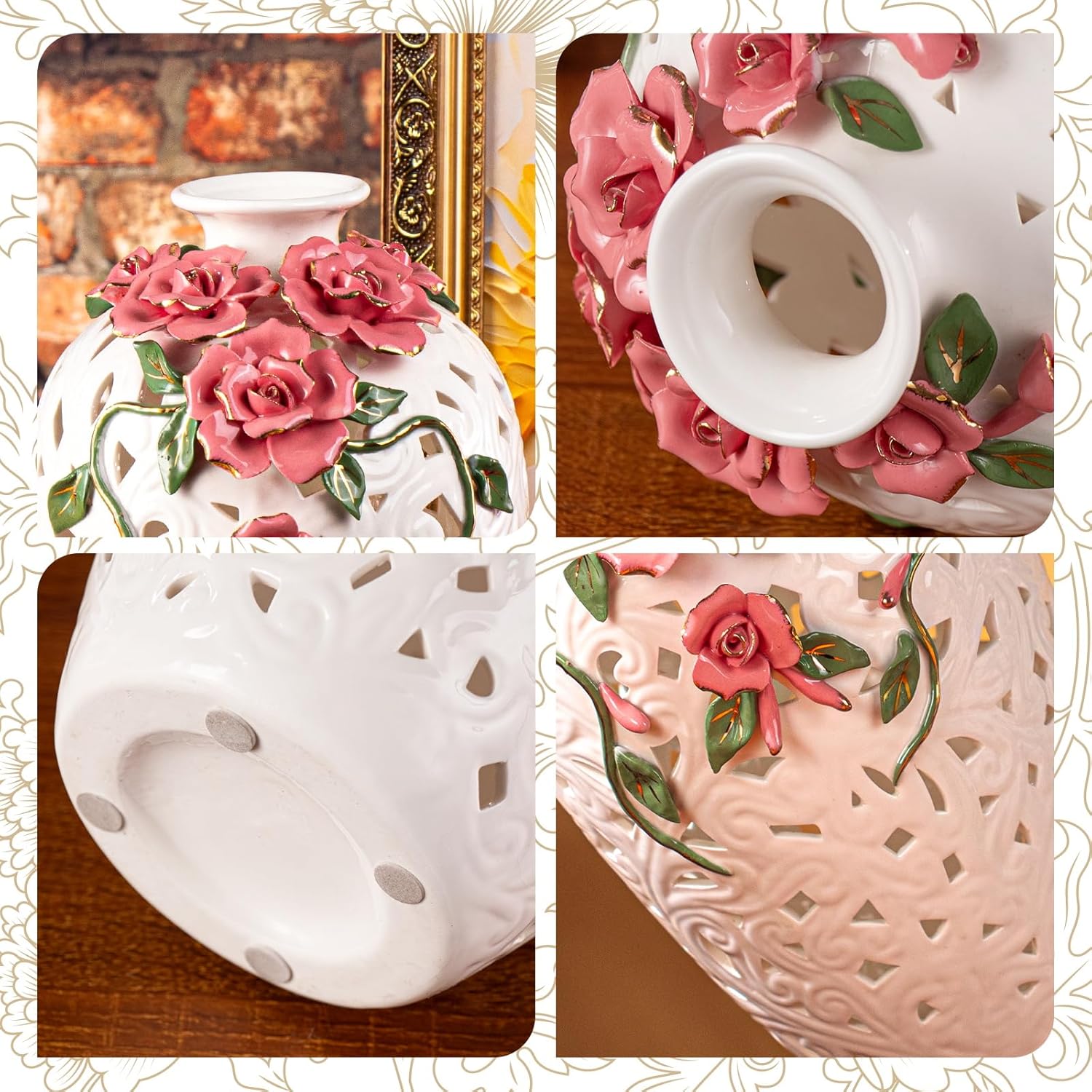 KAMMAK colored ceramic vase - floral arrangement image 3