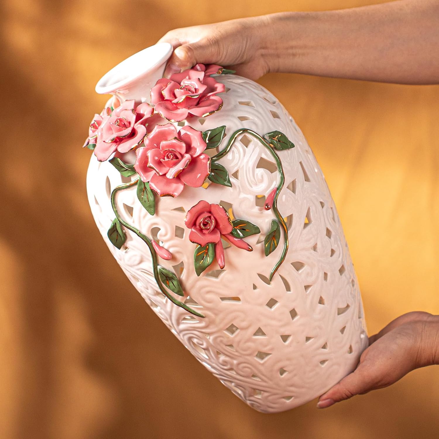 KAMMAK colored ceramic vase - home decor styling image 4
