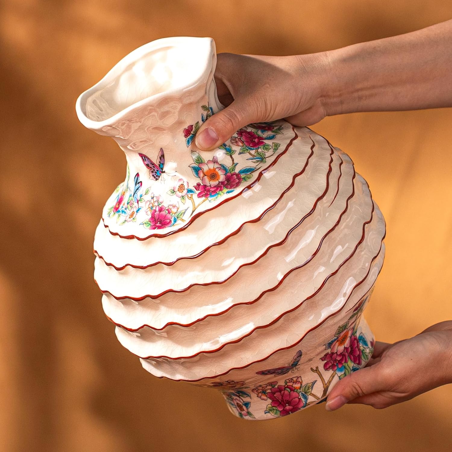 KAMMAK decorative glass vase for flowers - detail image 4