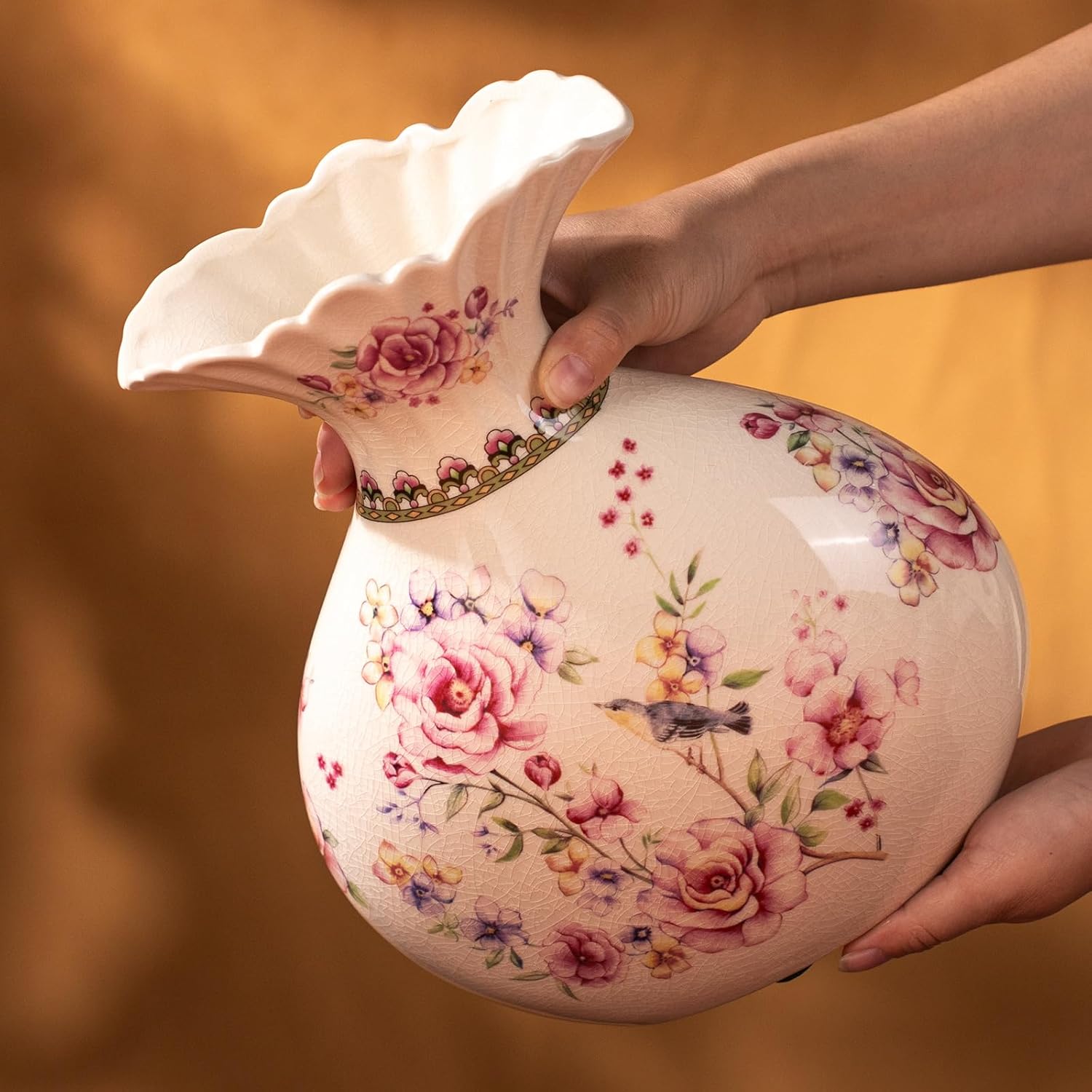 KAMMAK decorative glass vase for flowers - detail image 4