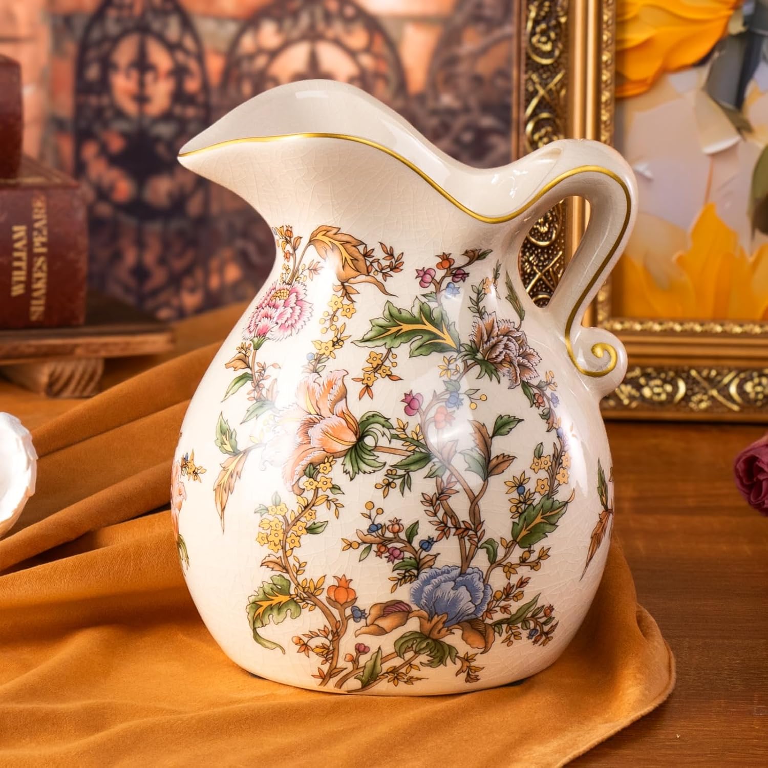 KAMMAK colorful hand blown glass vase - detail image 1