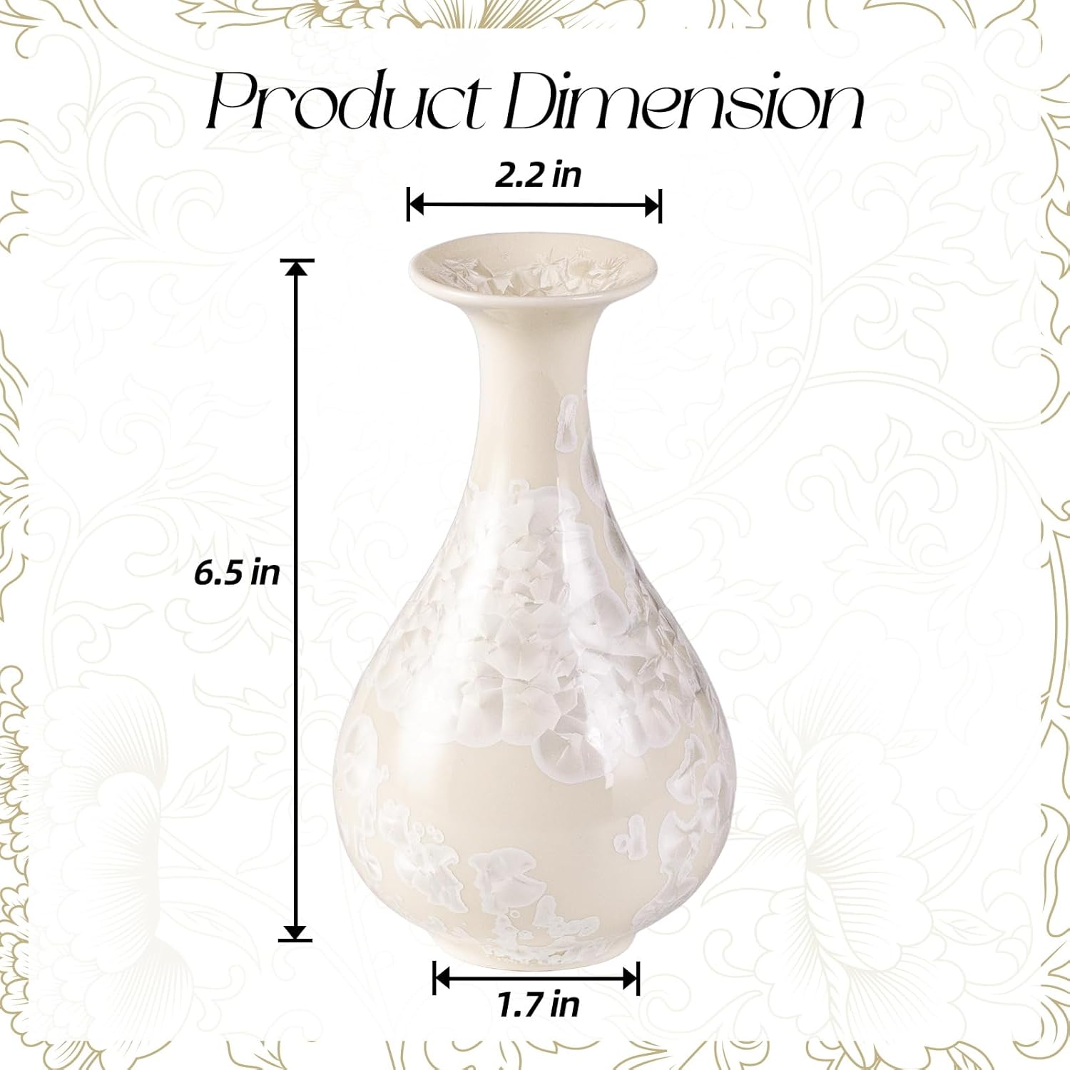 KAMMAK handcrafted ceramic vase with vibrant glazed finish